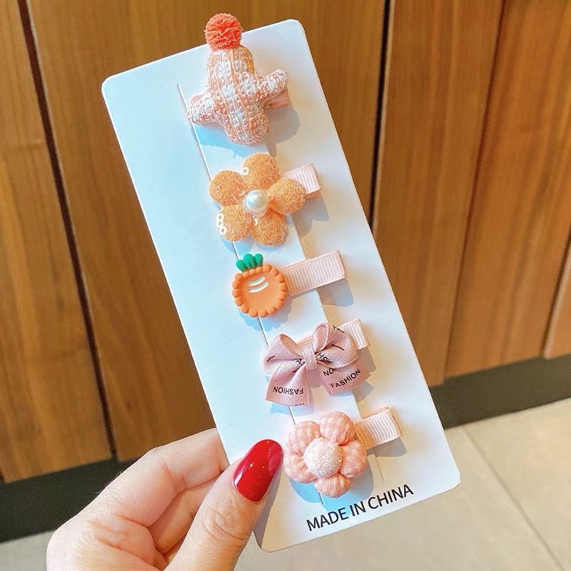 女孩全包布不伤发刘海碎发夹2025新款女童侧边鸭嘴夹可爱宝宝发夹详情图7