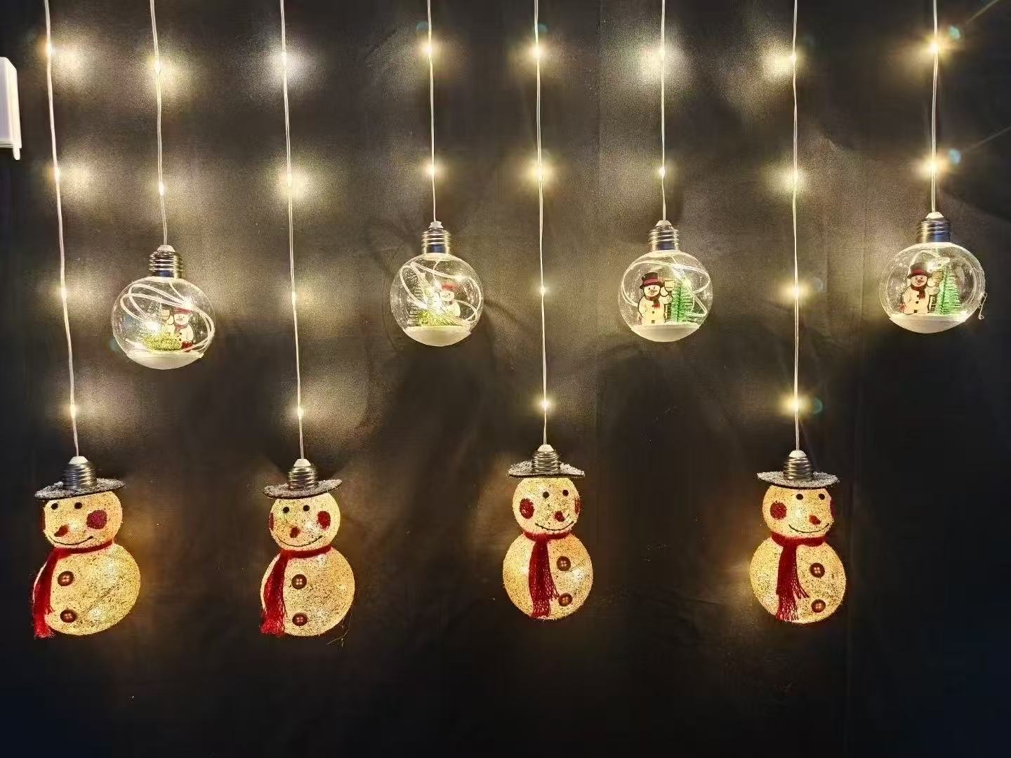 LED小串灯节日装饰灯皮线灯窗帘灯串室内户外氛围灯产品图