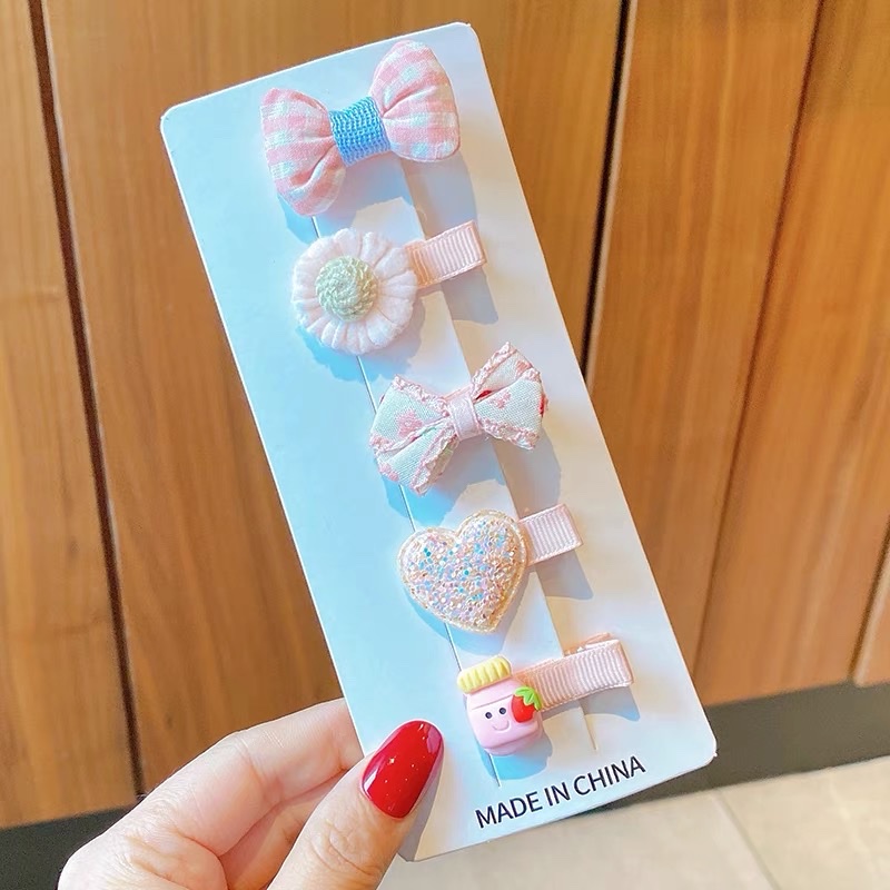 女孩全包布不伤发刘海碎发夹2025新款女童侧边鸭嘴夹可爱宝宝发夹详情图5