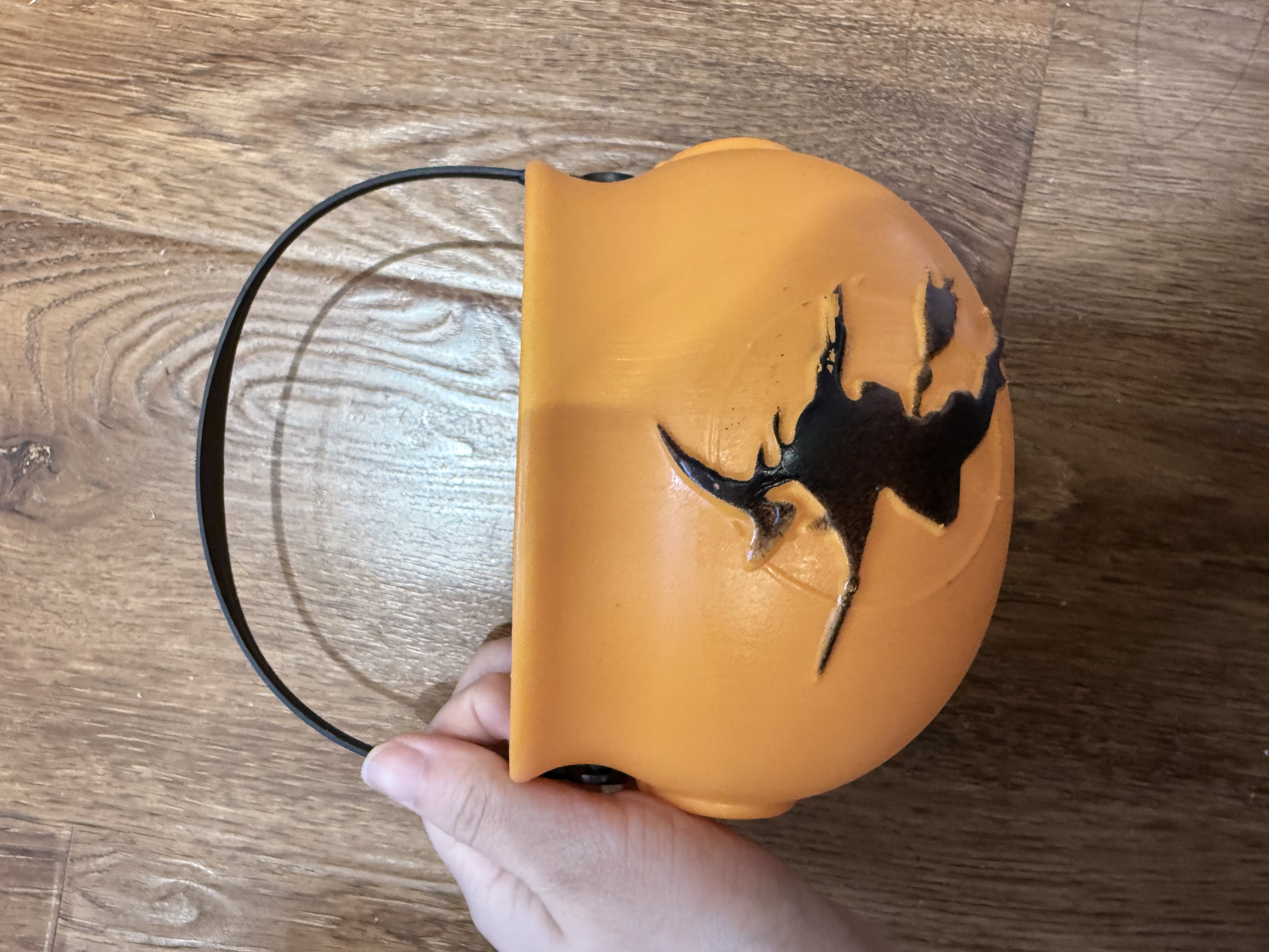 糖果手提桶 南瓜桶 香炉桶 pe材质南瓜桶 万圣节装饰摆件 