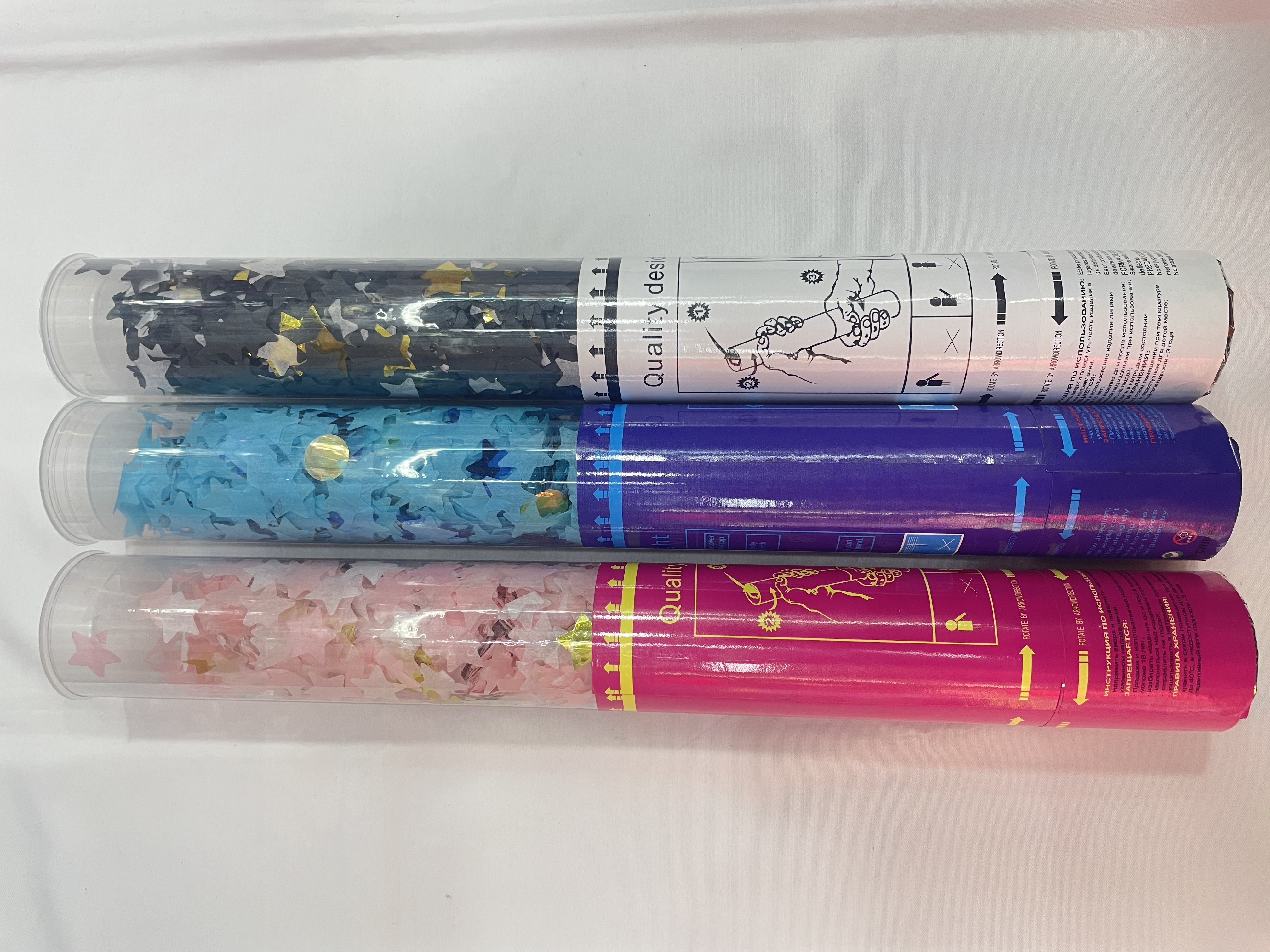 30cm手持礼花筒彩色礼炮婚庆派对用品室内外礼花枪庆典氛围道具礼炮礼花筒详情图5