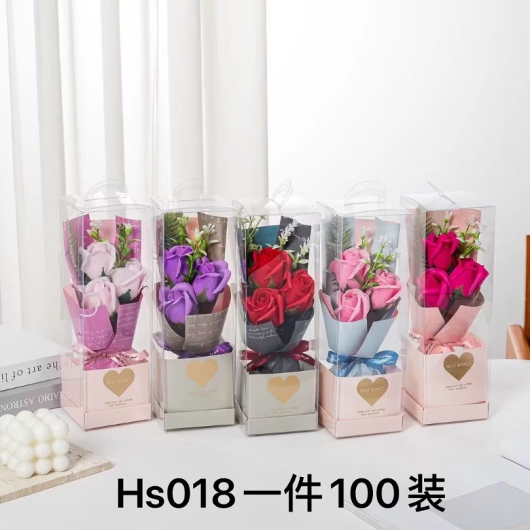 教师节礼盒花束玫瑰花满天星干花节日伴手礼七夕礼盒套装仿真花厂详情图3