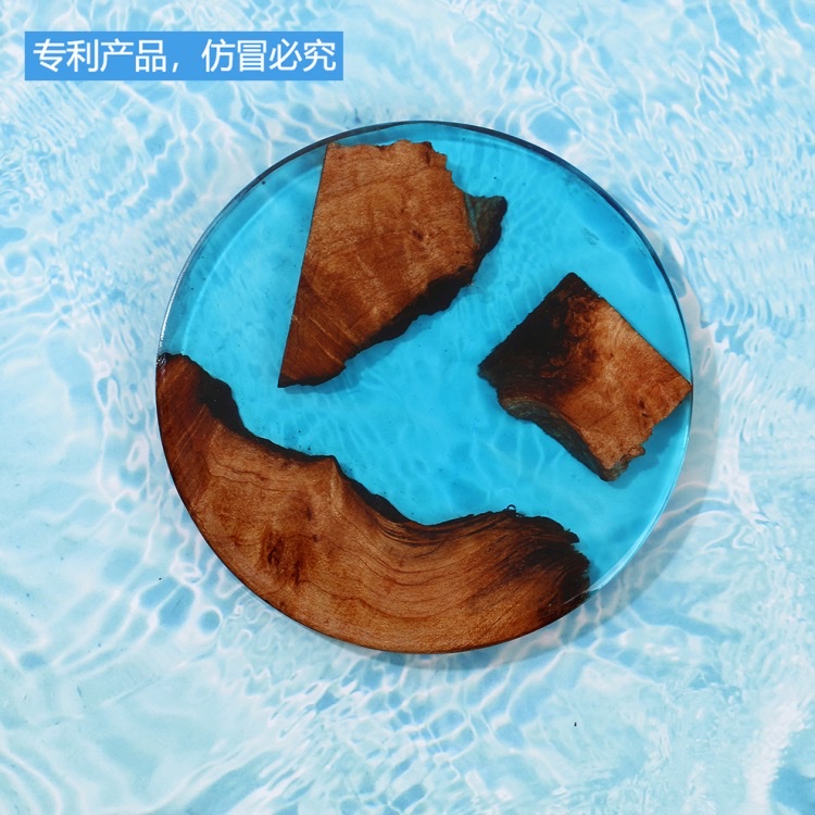婚礼杯垫定制 小礼物派对杯垫派对摆设餐桌装饰环氧树脂木制杯垫