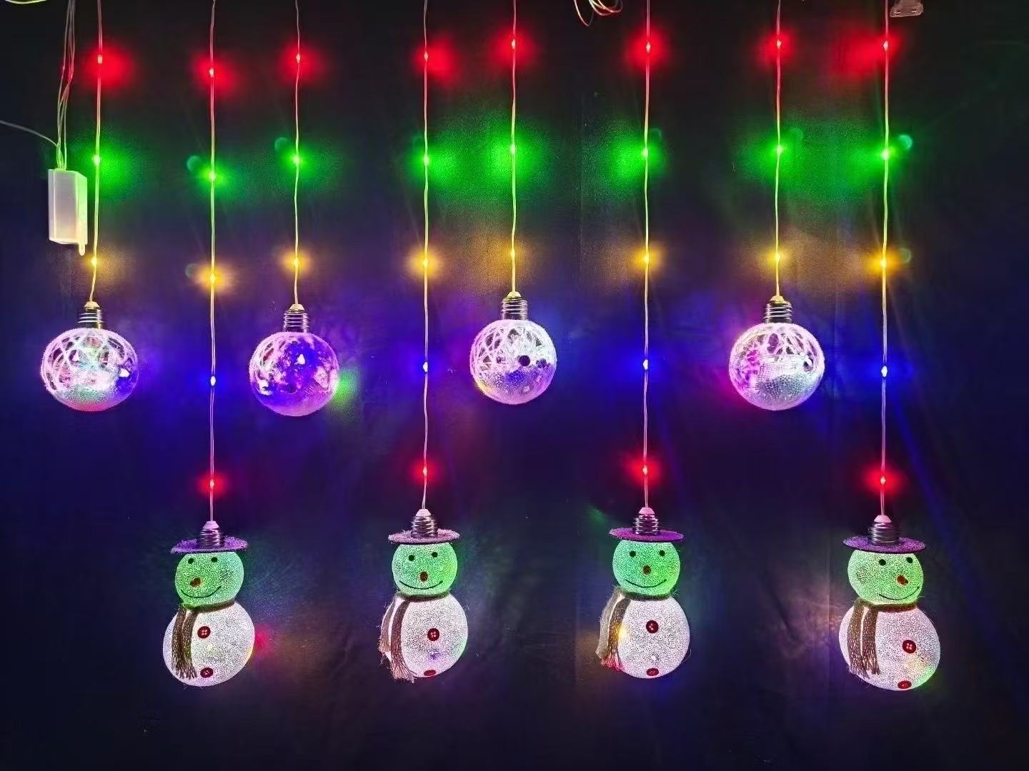 LED小串灯节日装饰灯皮线灯窗帘灯串室内户外氛围灯图