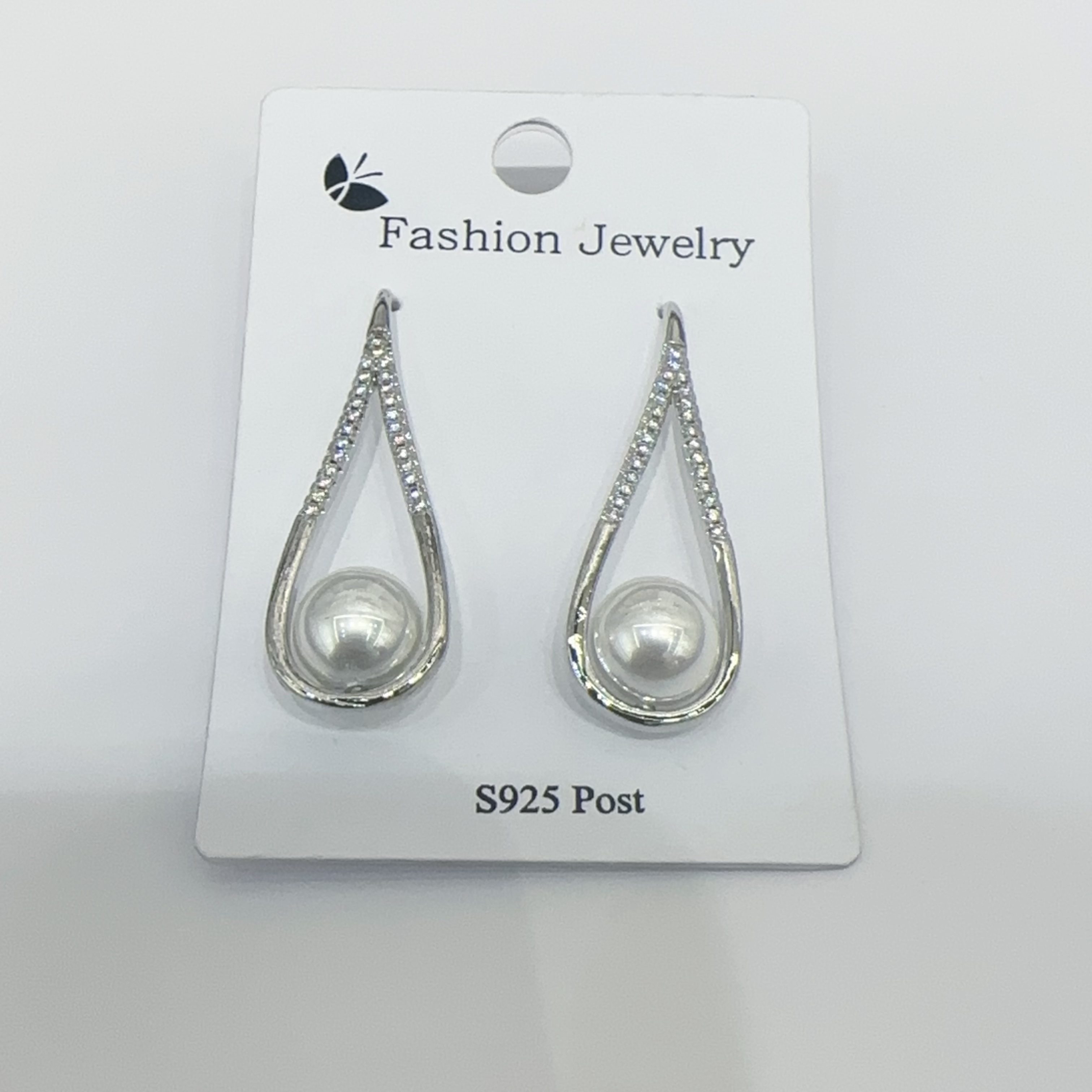 珍珠耳环烧焊锆石耳环时尚耳饰优雅气质百搭女士饰品潮流设计耳环耳饰饰品细节图