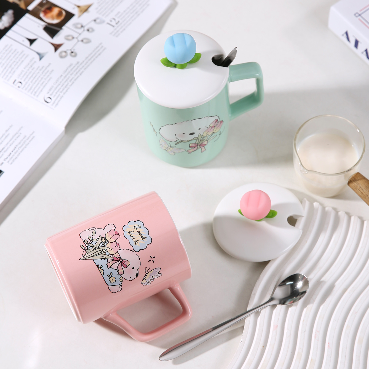 陶瓷佛像工艺品 水烟琉璃花瓶摆件 全身镜装饰家居创意礼品详情图5