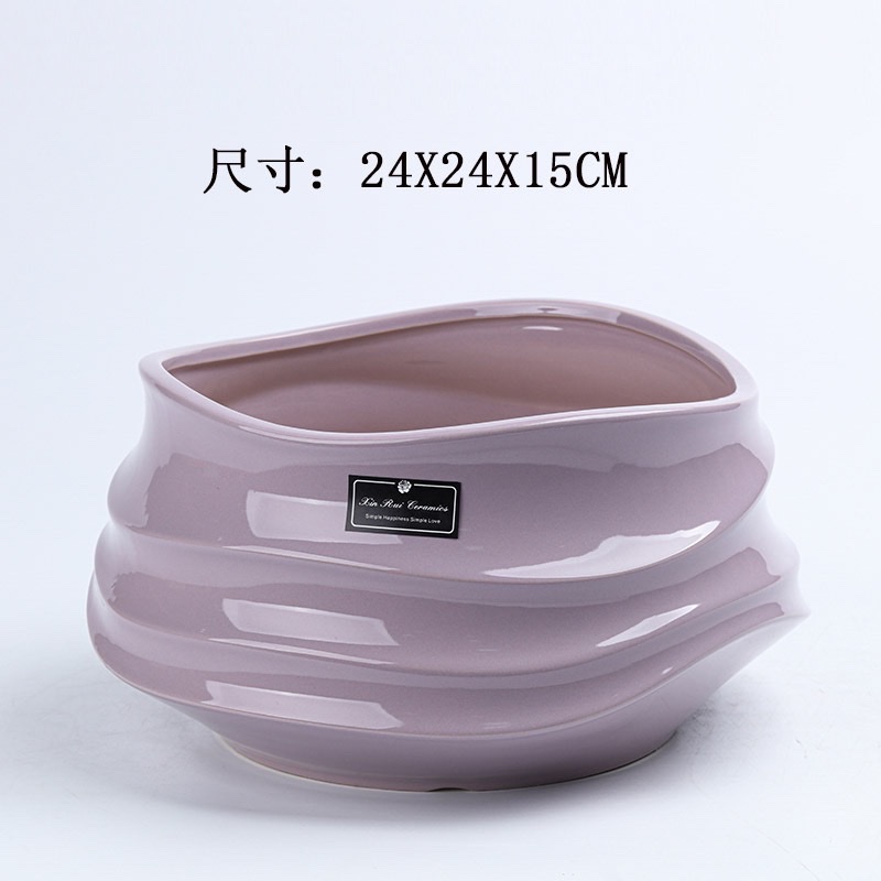 凯妍陶瓷艺术花盆，蝴蝶兰花盆栽，家居装饰品盆栽详情7