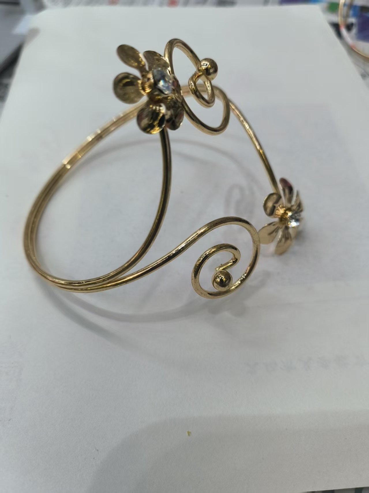 女士视频拼接简约时尚臂环韩版饰品潮流百搭首饰详情图2