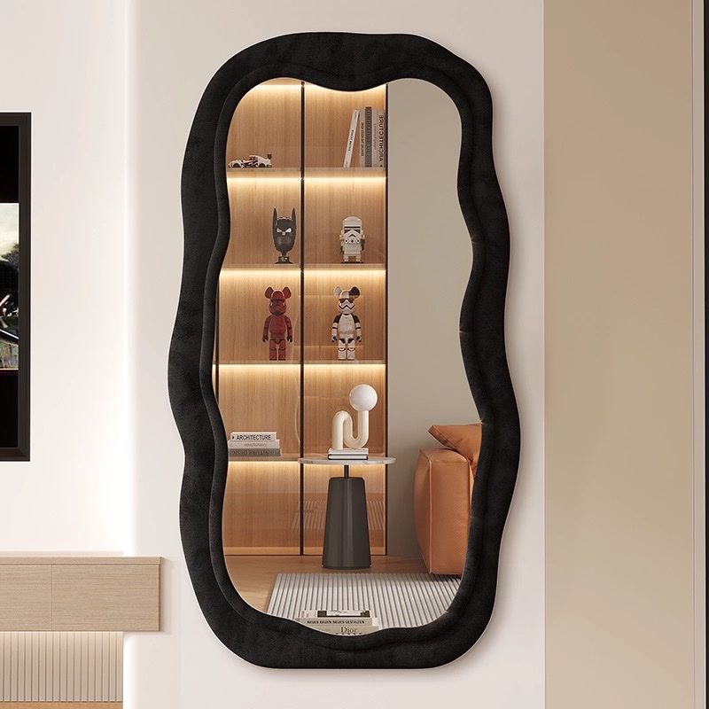 全身镜绒布全身镜工艺品