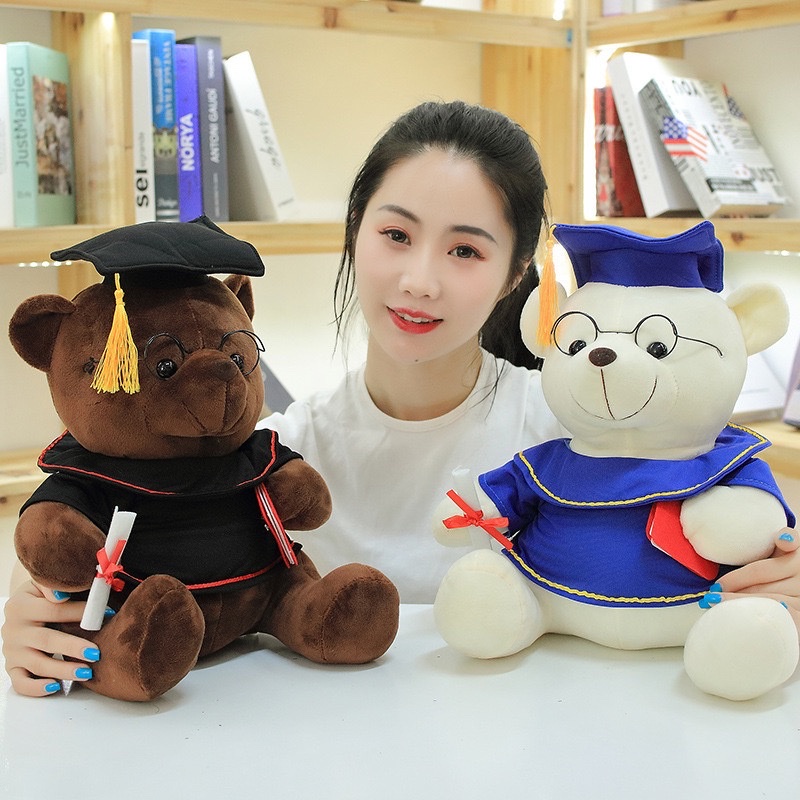 Cute graduation bear plush toy, Doctor Teddy bear figurine, high school and college graduation gift, kindergarten detail image 8
