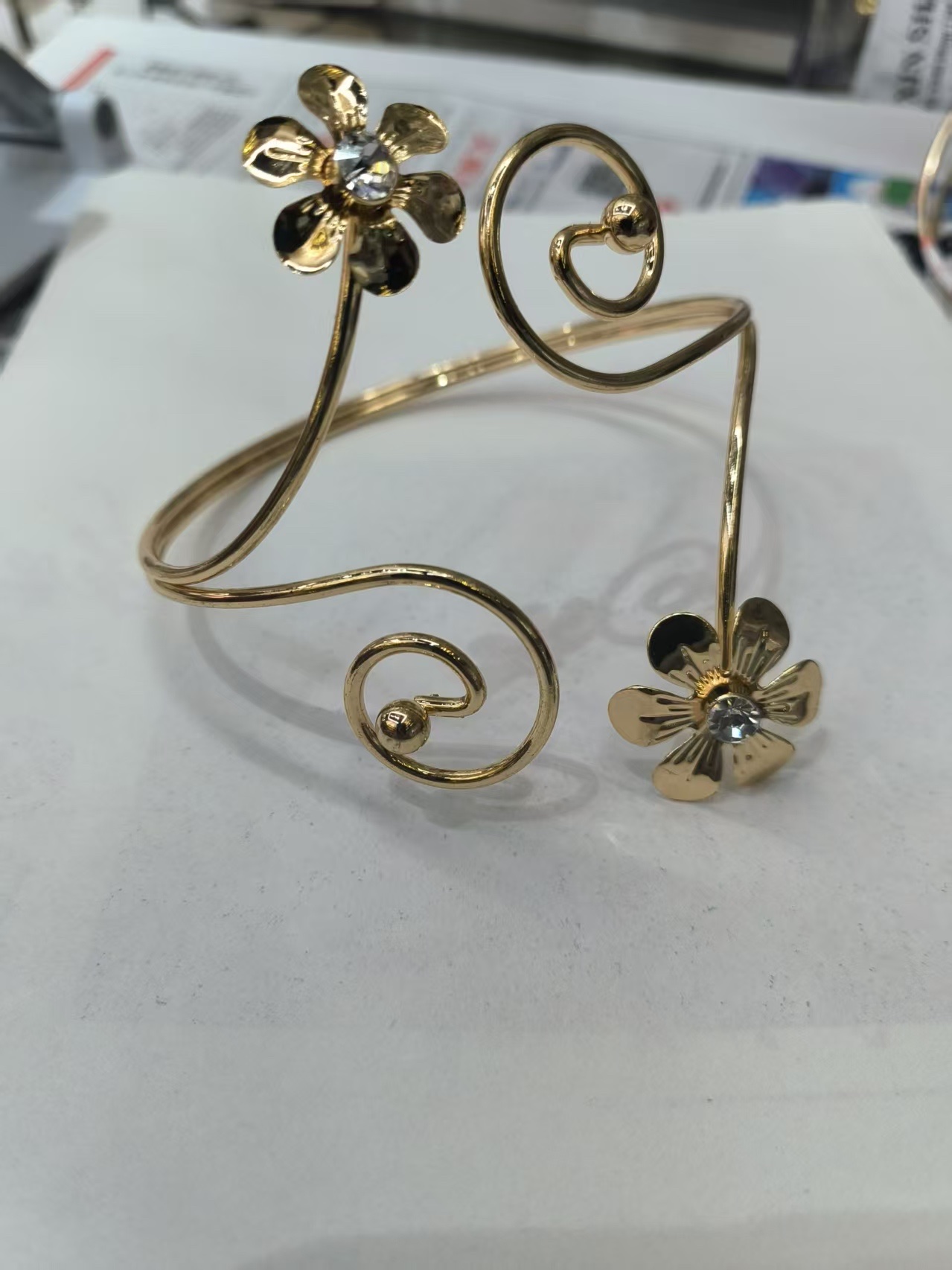 女士视频拼接简约时尚臂环韩版饰品潮流百搭首饰详情图4