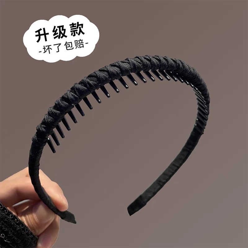 New women's hair band, special hair clip for washing face, anti-slip and anti-breakage hair band, high head top headwear Item Picture