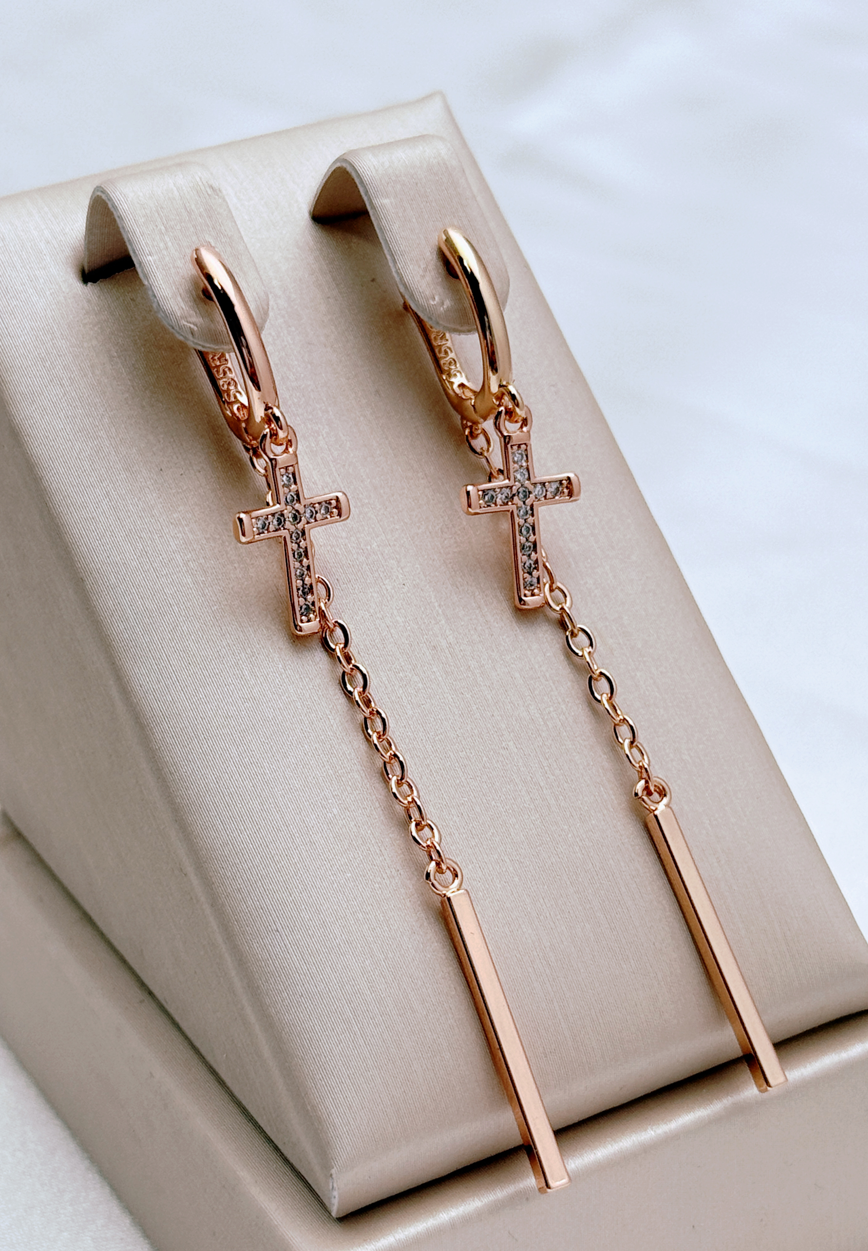 Gulkina tassel earrings, zircon ear thread, fashionable earrings, elegant accessories, simple design, trendy matching, Russian popular accessories, Xinjiang accessories detail image 5