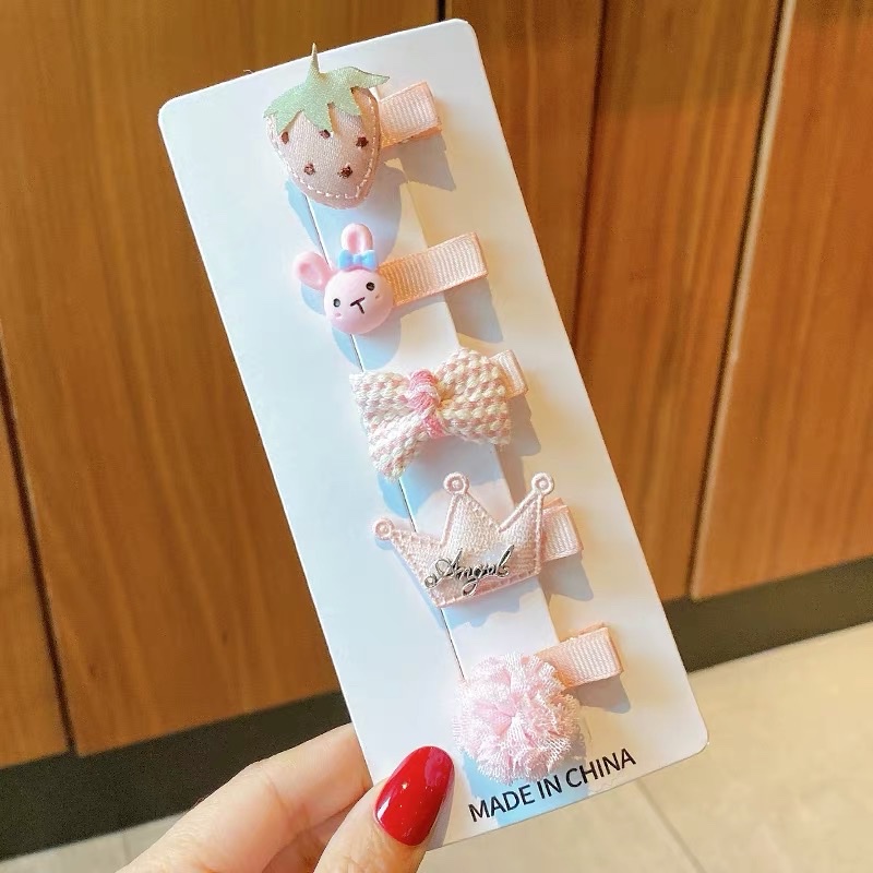 女孩全包布不伤发刘海碎发夹2025新款女童侧边鸭嘴夹可爱宝宝发夹详情图9