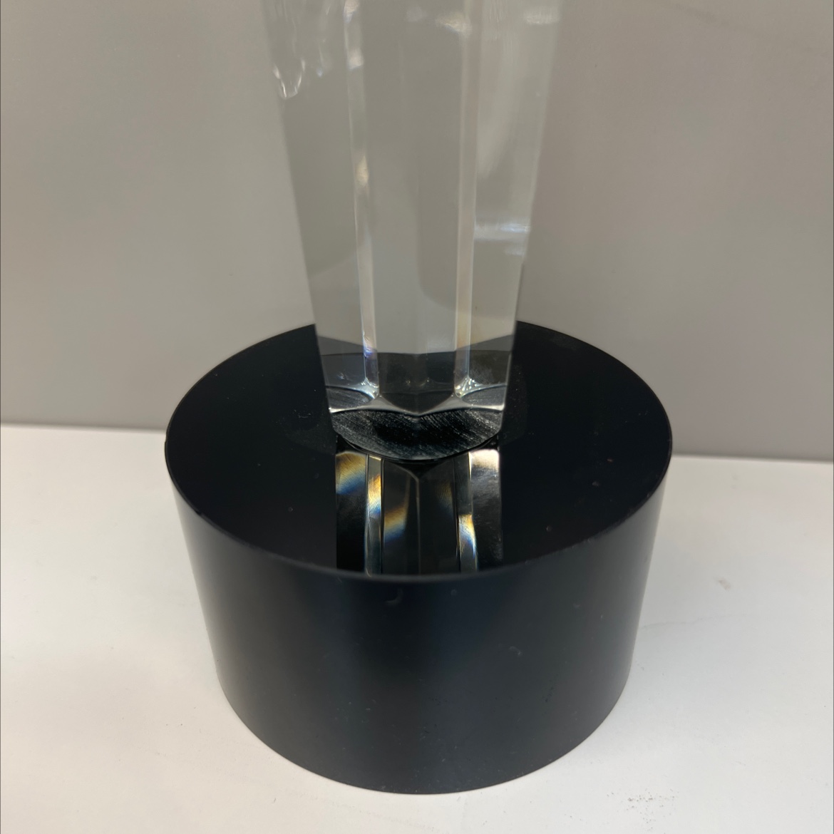 简约大气餐桌样板房酒柜卧室餐厅软装饰品摆件烛光晚餐道具水晶黑色实木蜡烛台详情图3