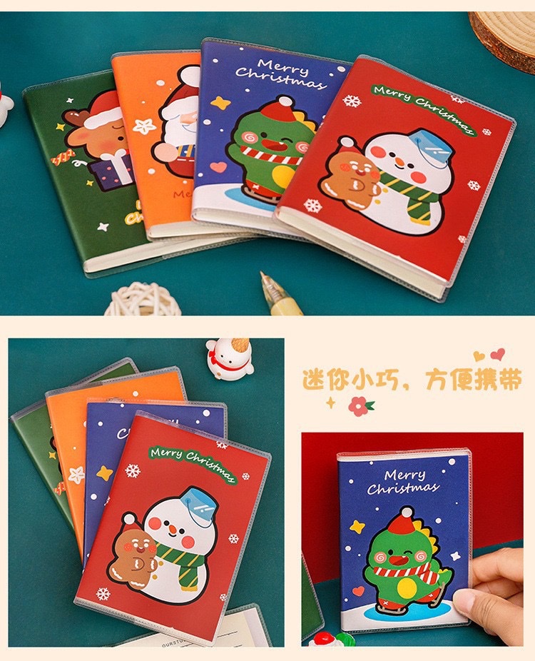 Custom-made Christmas A7 export notebooks in stock, cross-border Christmas, Halloween and Pumpkin Festival notebooks details Picture