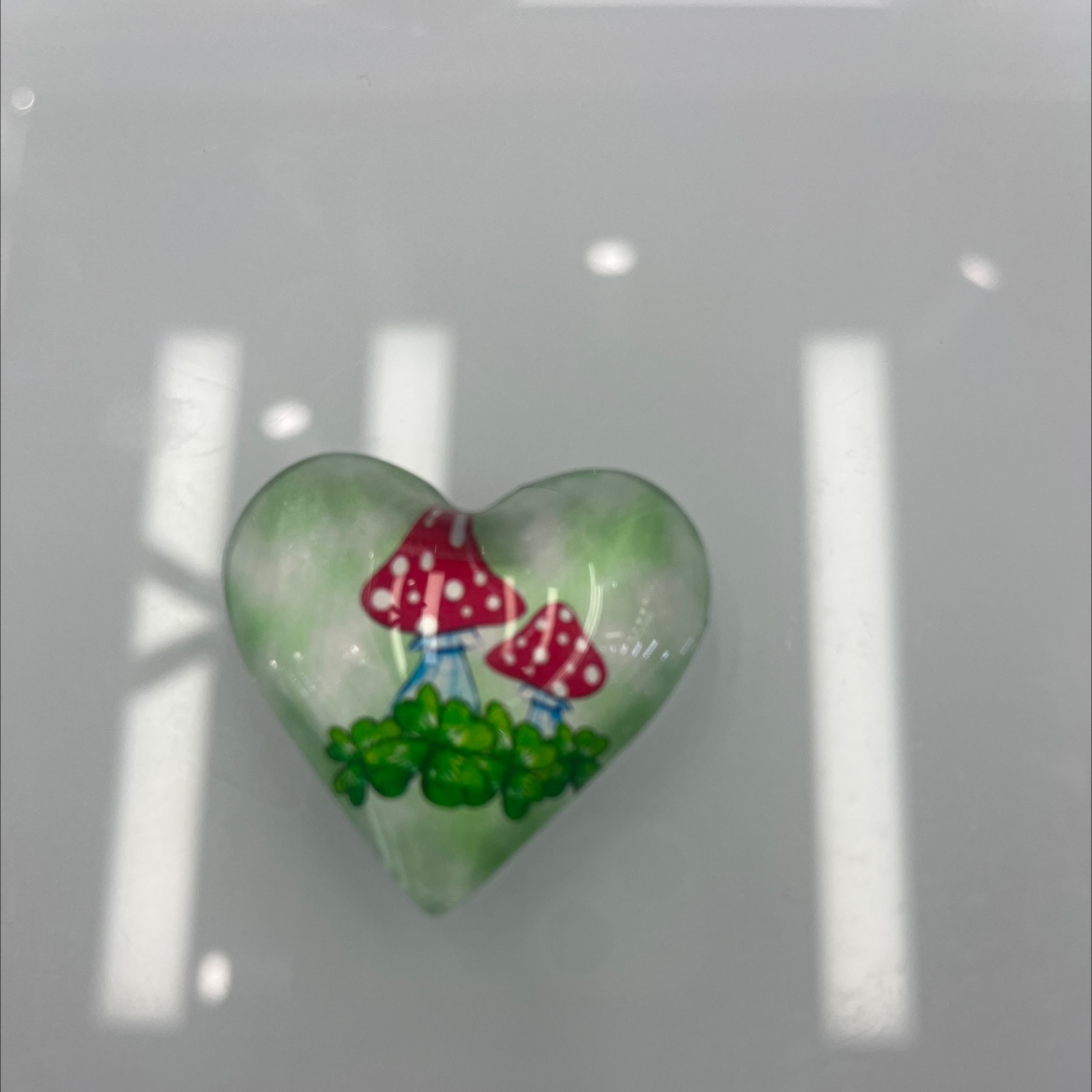 三叶草心形水晶冰箱贴摆件 创意水晶冰箱贴装饰礼品 旅游工艺品 景区用详情图2