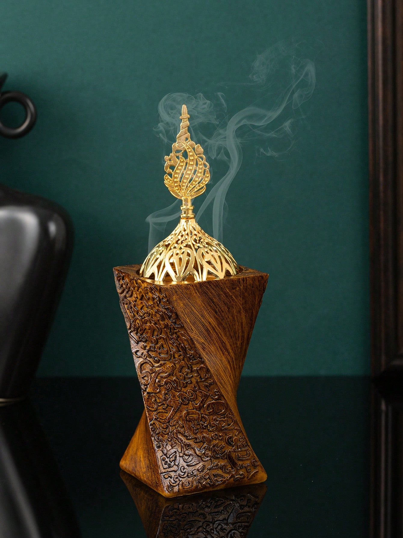 1PC树脂阿文祝福语 香炉摆件 阿拉伯香炉装饰摆件节日派对摆件详情图4