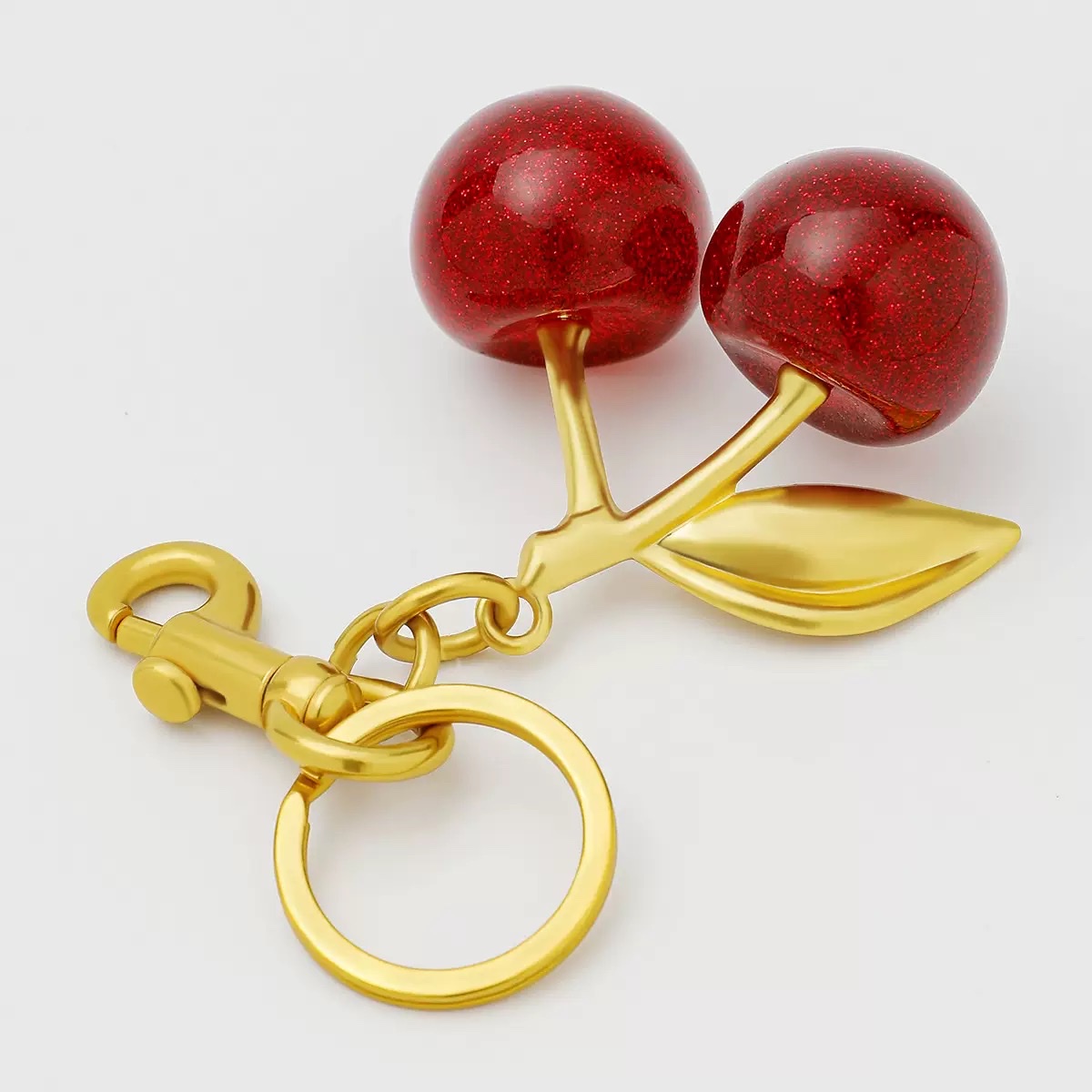 Cherry fruit bag pendants, cherry keychains, handbag pendants, creative ladies' gifts, car decorations details Picture