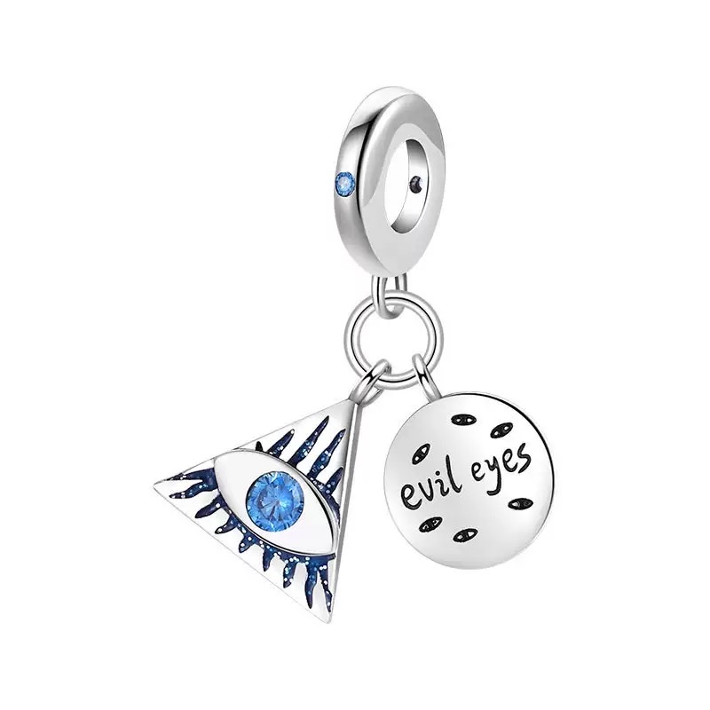 依链饰品新款贝壳五角星隔珠微镶锆石吊坠配件 diy手工材料摆件装饰创意设计diy潘家大孔珠小狗小猫吊坠高跟鞋详情图2