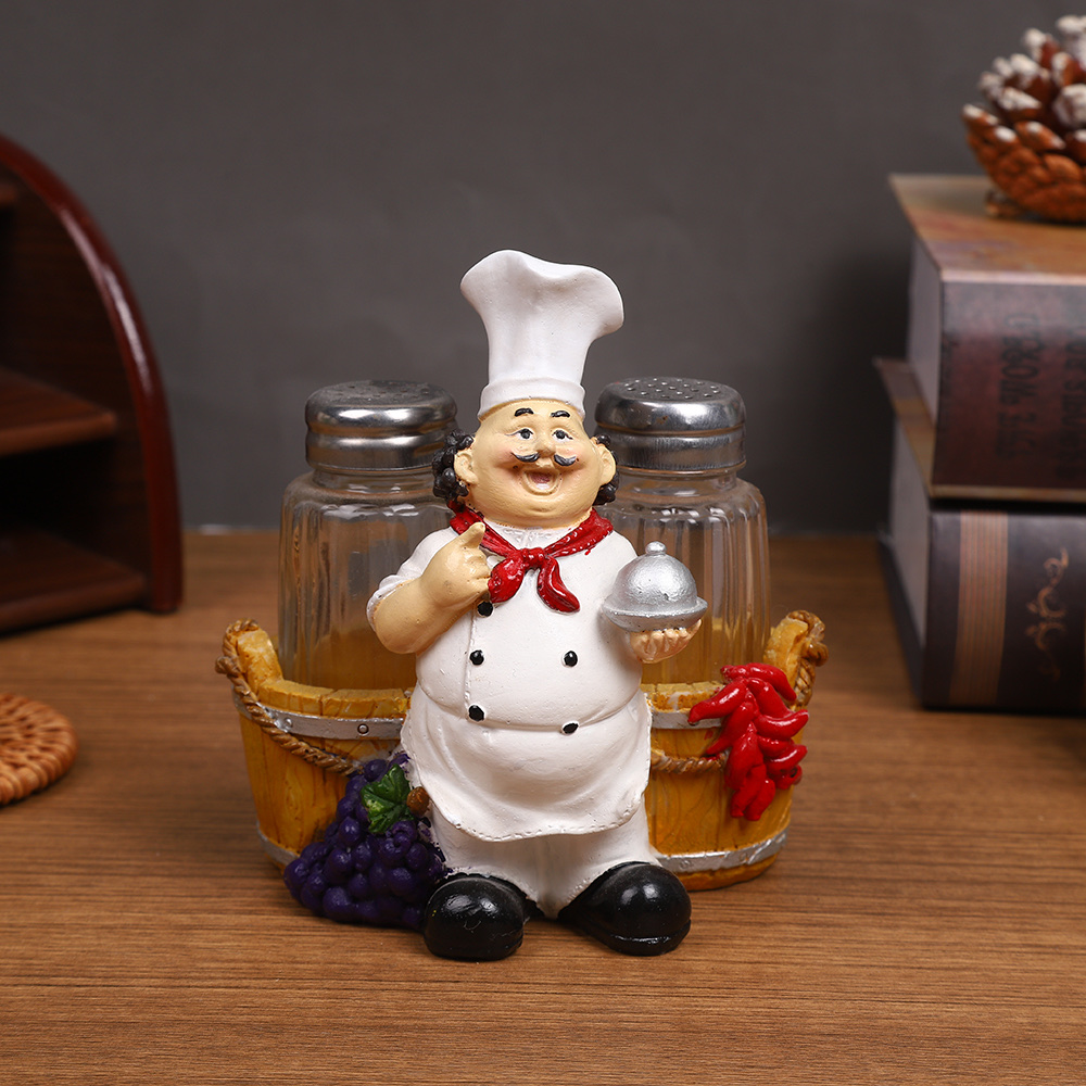 树脂厨师前台摆件陶瓷花瓶装饰品陶瓷佛像创意家居摆设详情图3