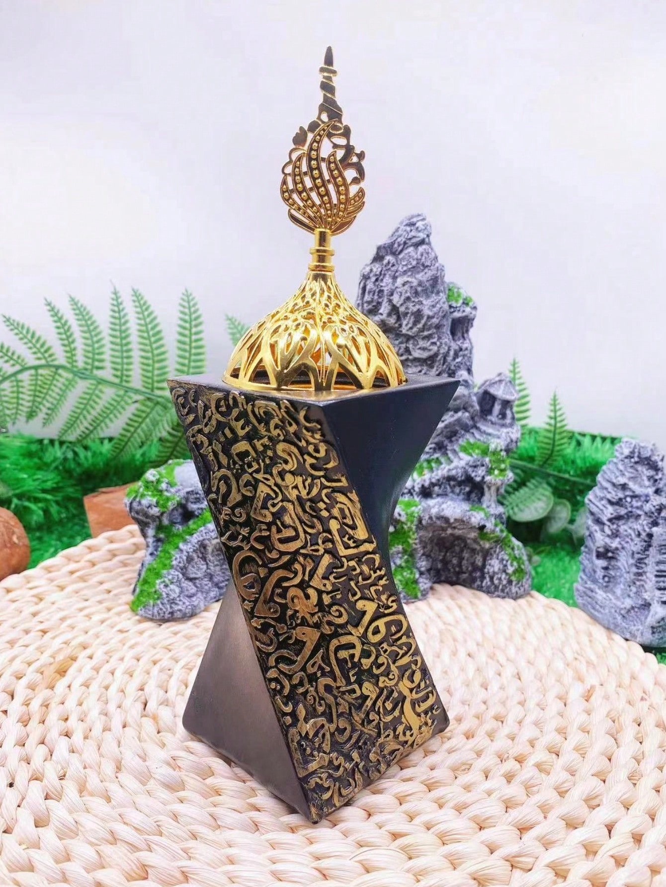 1PC树脂阿文祝福语 香炉摆件 阿拉伯香炉装饰摆件节日派对摆件详情图3