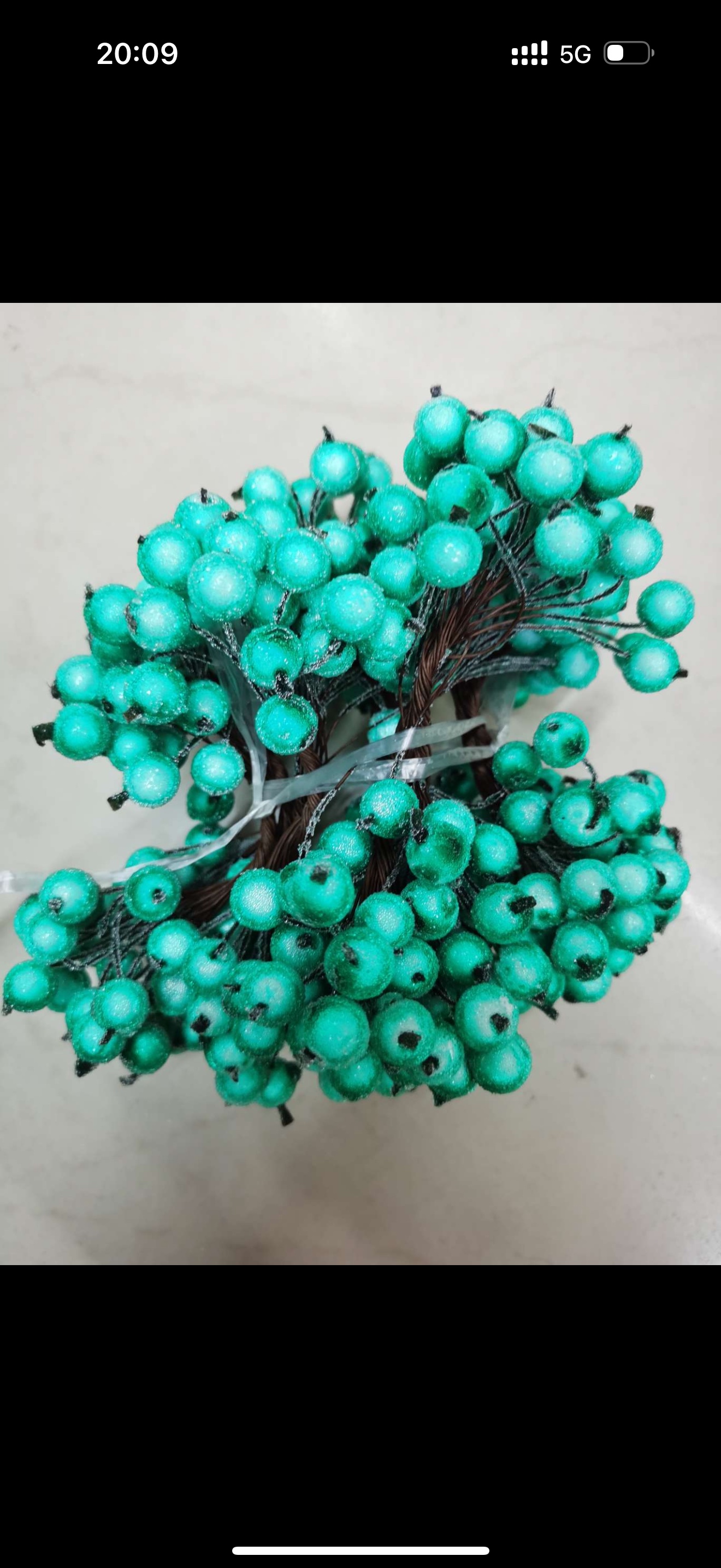Glass fruit Tiffany Blue artificial flower Item Picture