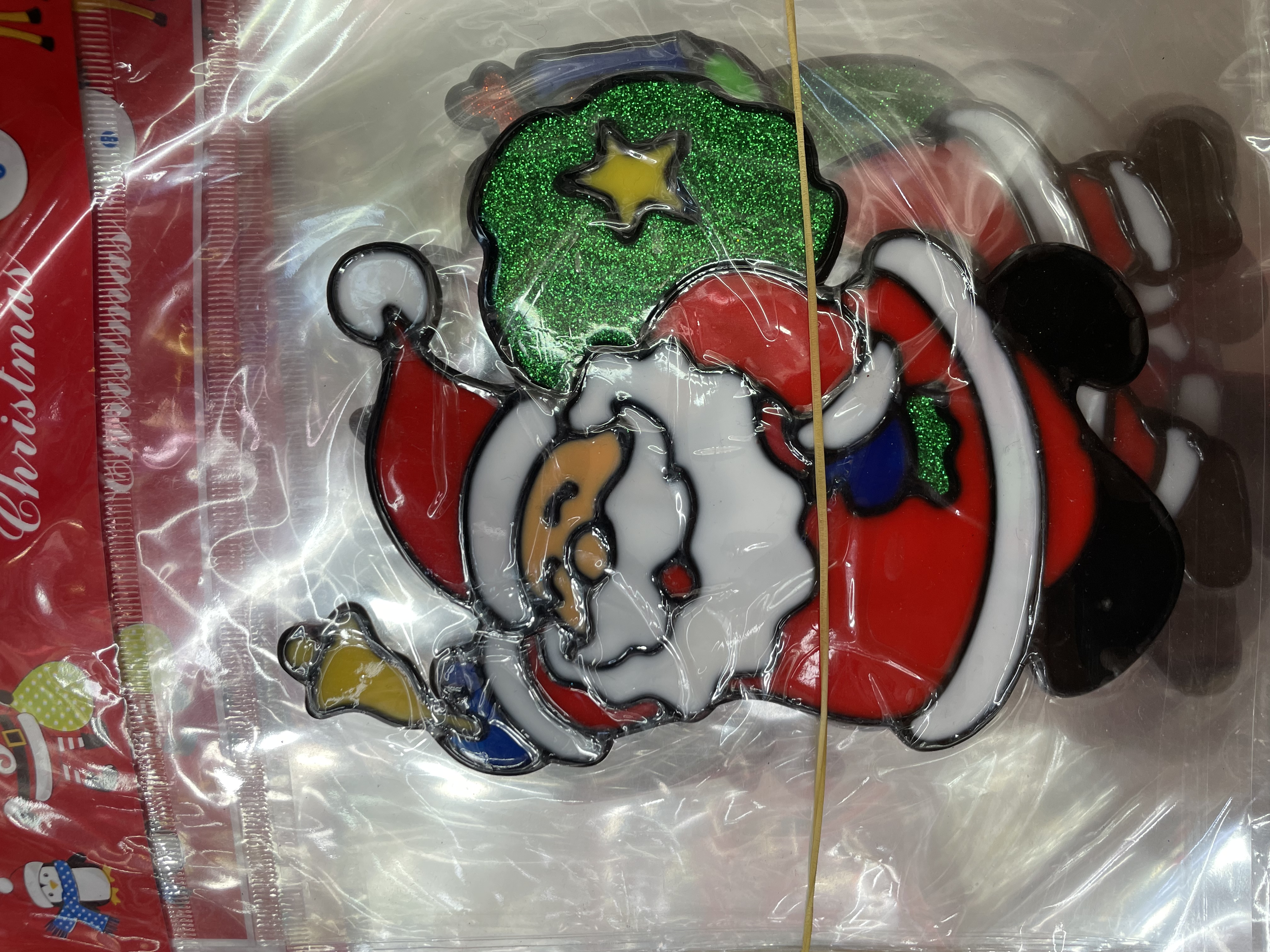 圣诞节装饰新款PVC窗贴派对用品冰箱贴果冻贴贴纸