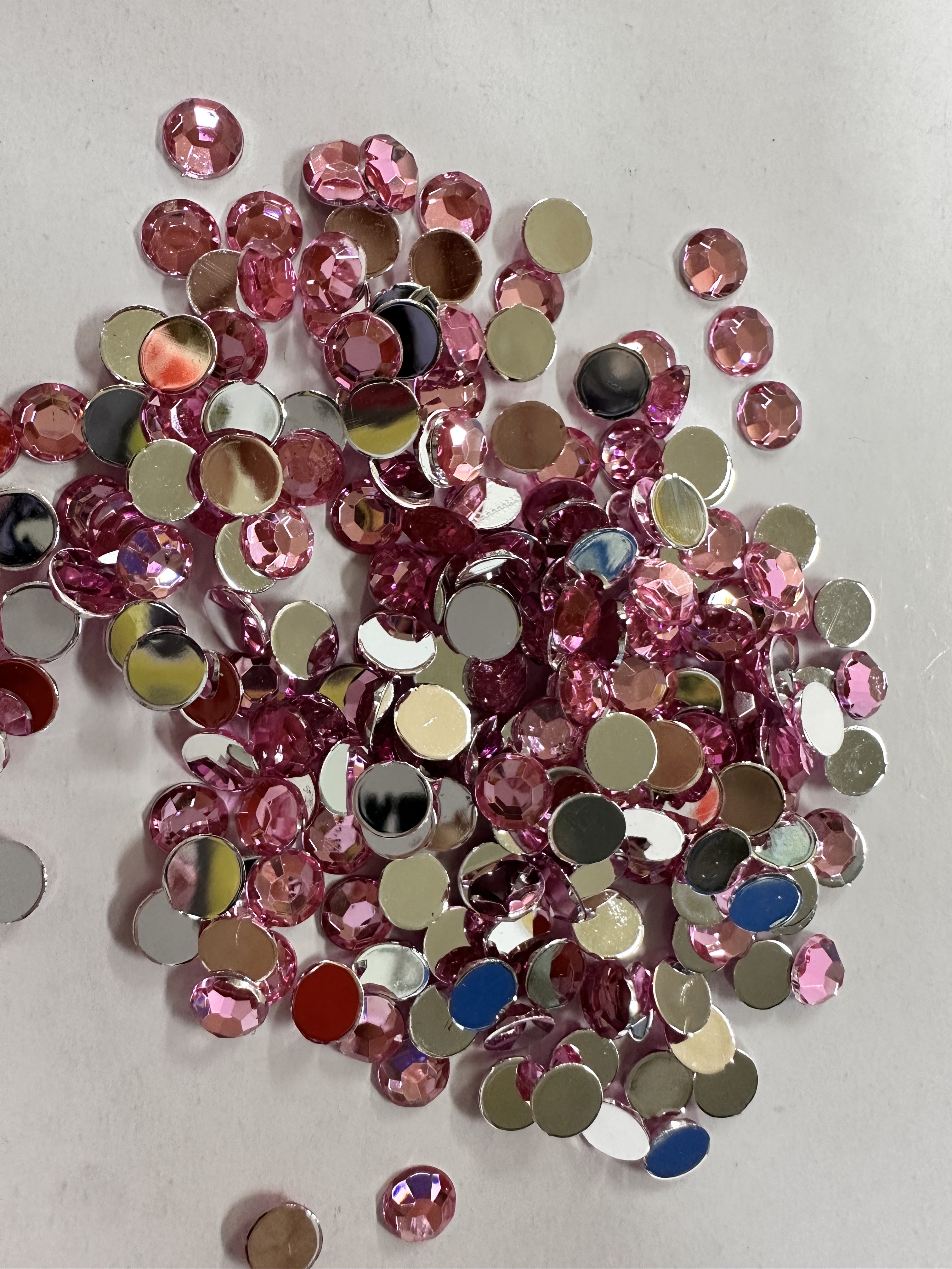 厂家直销 仿台亚克力钻 平钻1.5mm～4mm 儿童发饰配件抓夹配件 环保平切面圆