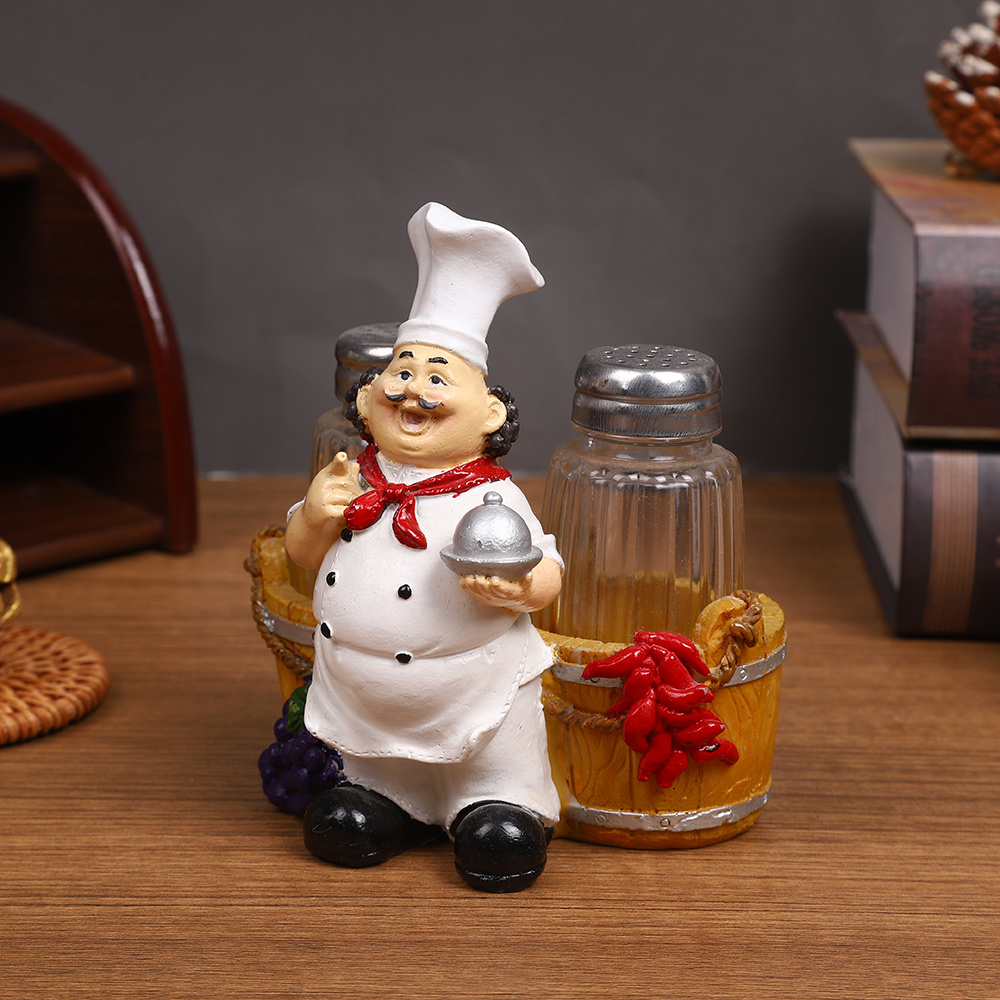 树脂厨师前台摆件陶瓷花瓶装饰品陶瓷佛像创意家居摆设详情图4