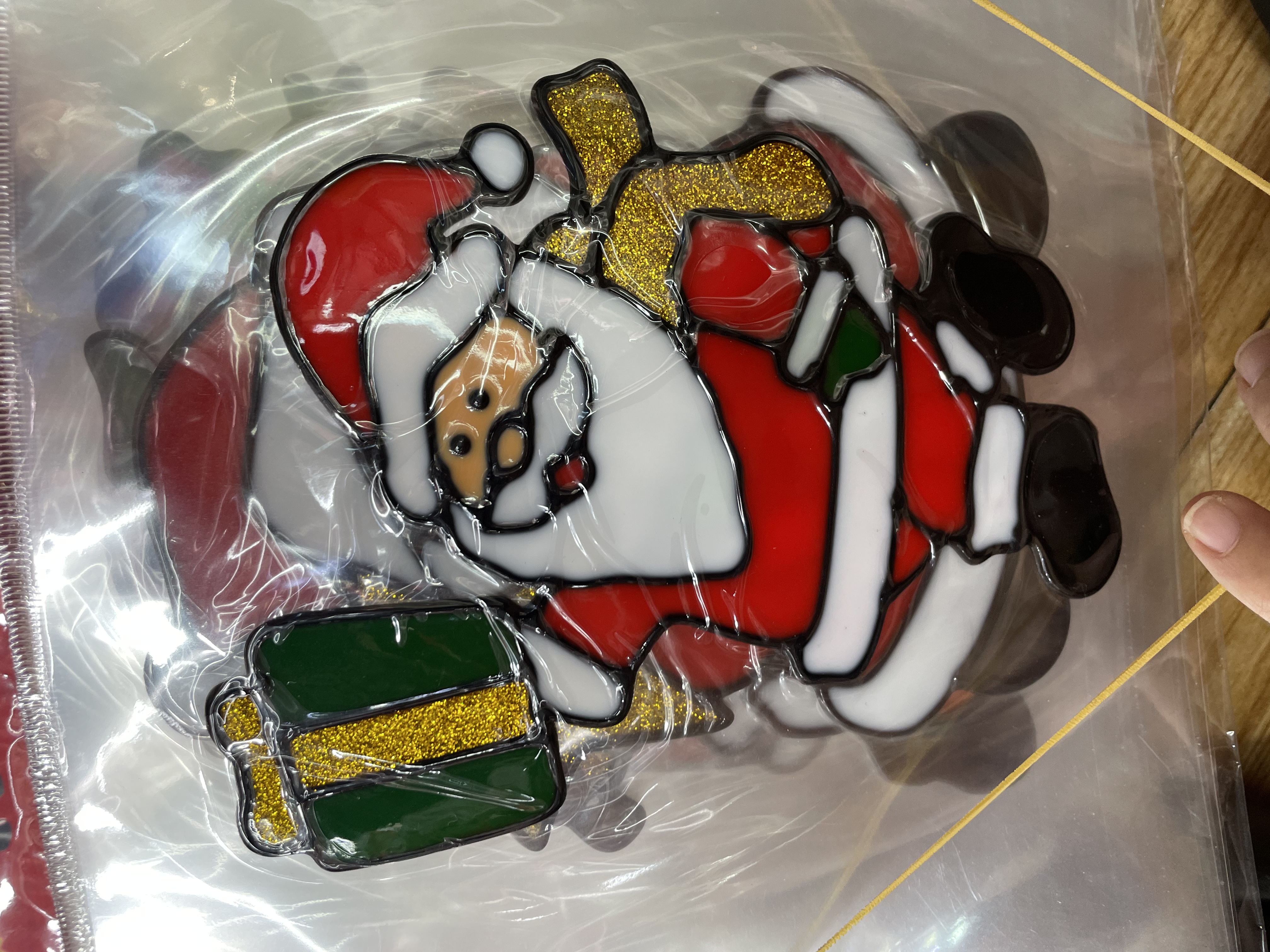 圣诞节装饰新款PVC窗贴派对用品冰箱贴果冻贴贴纸细节图