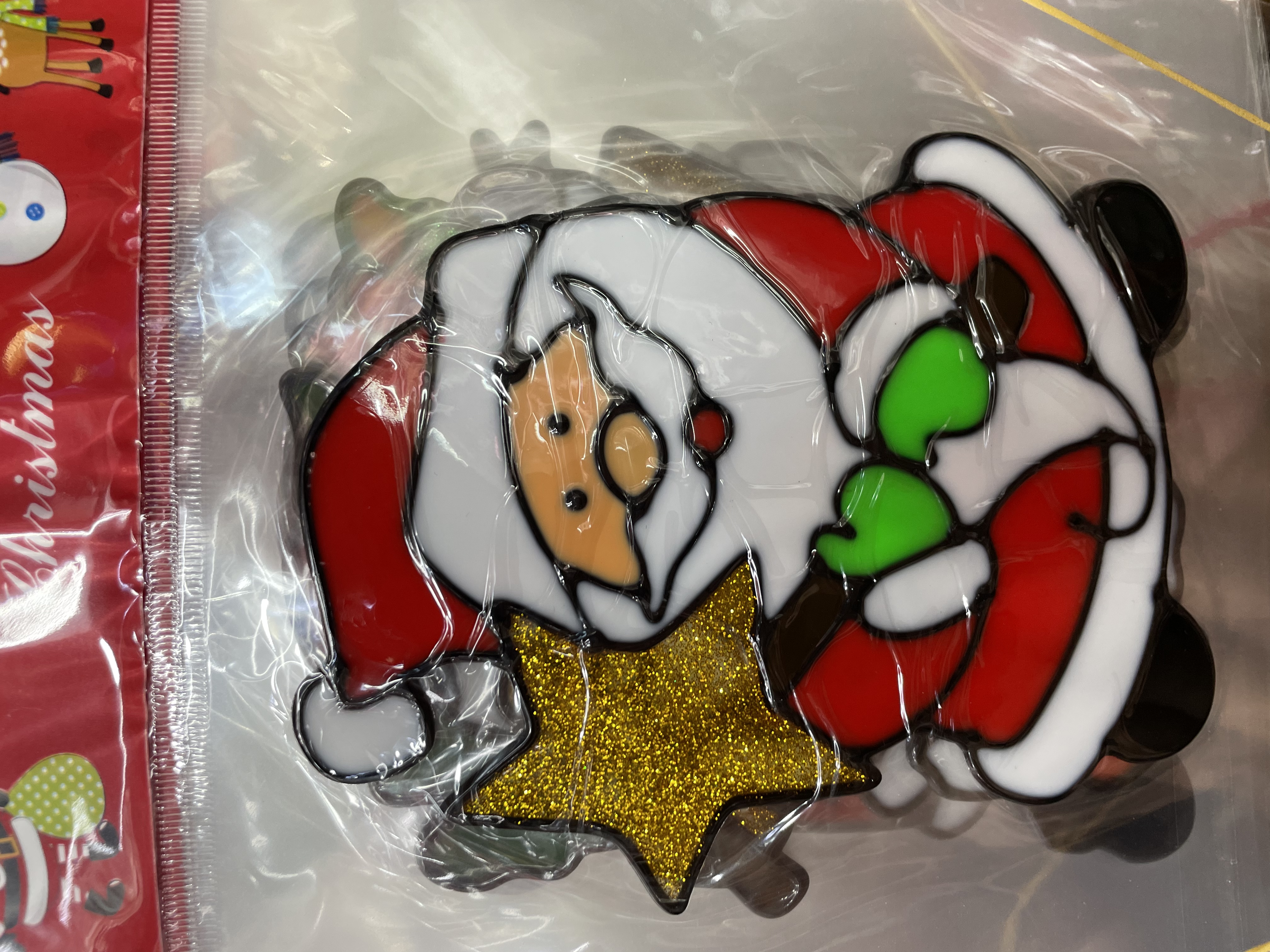 圣诞节装饰新款PVC窗贴派对用品冰箱贴果冻贴贴纸详情图3