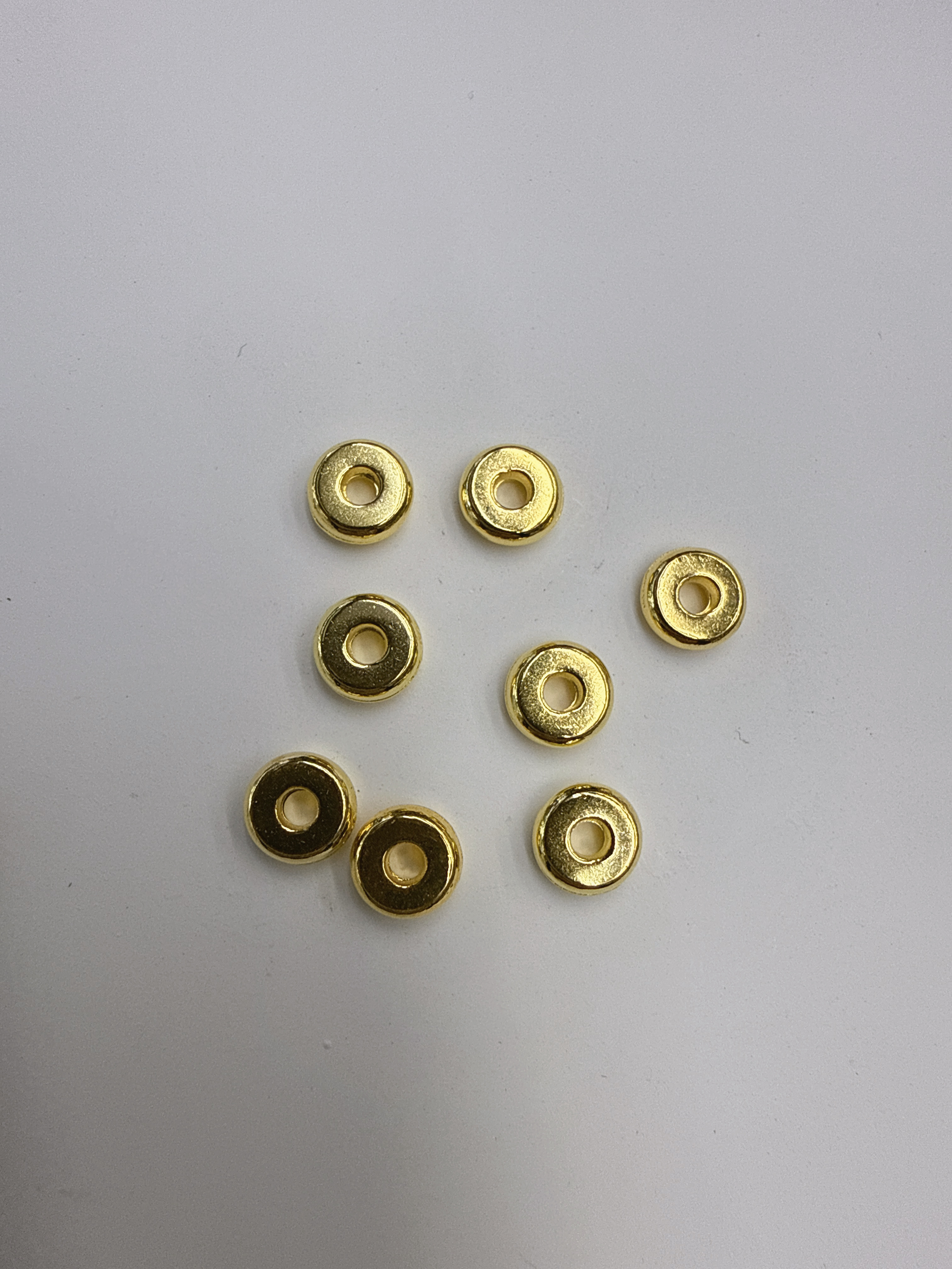 Golden bright DIY spacer beads details Picture