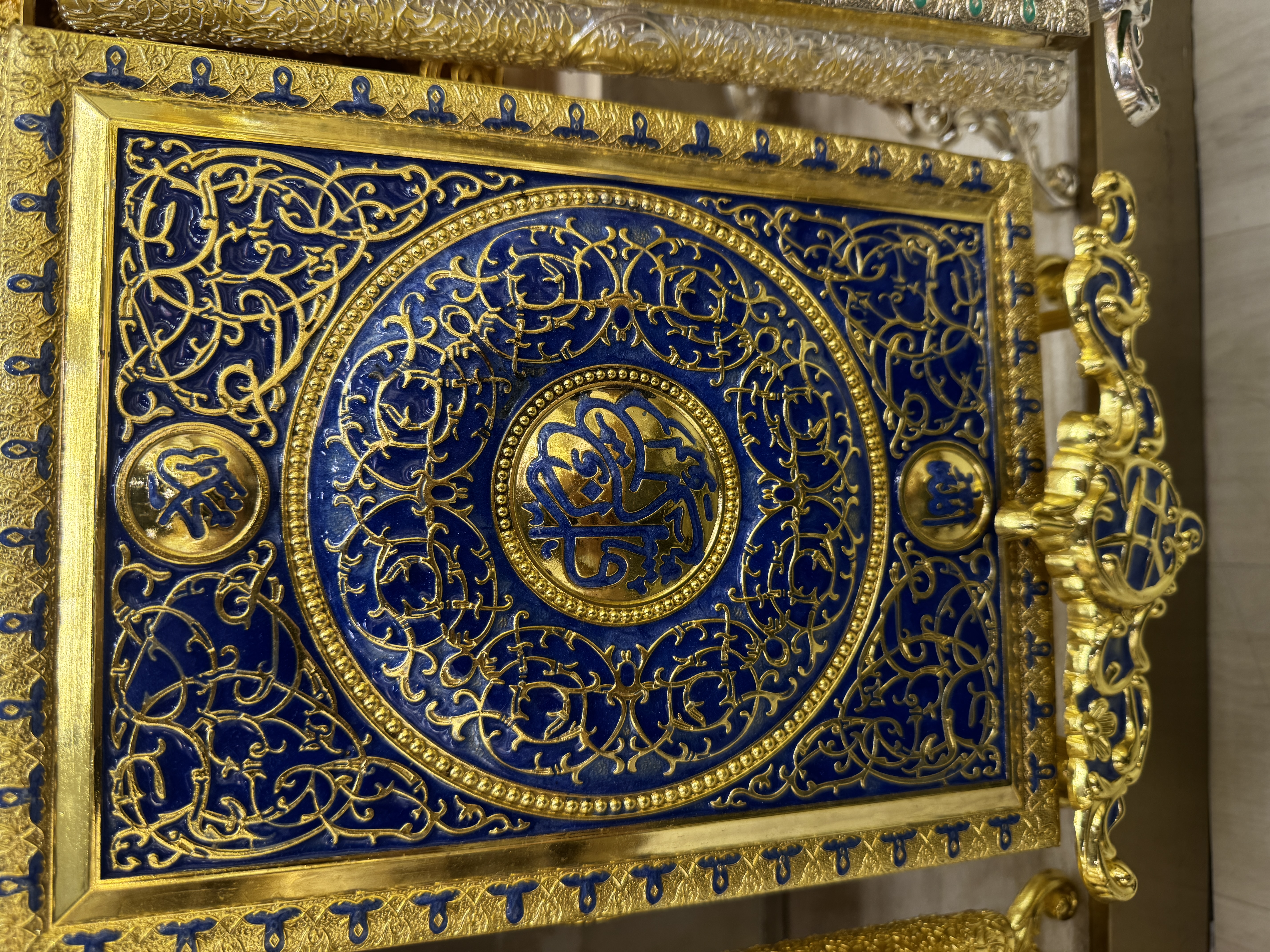 金泰莱工艺品，锌合金古兰经书盒，四个尺寸，颜色可以选购细节图