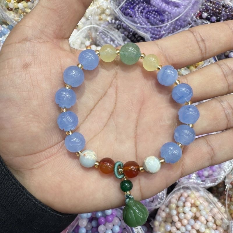 五彩绳水晶手链 时尚水晶手串 精致首饰 礼物款式多样手链水晶首饰水晶手串