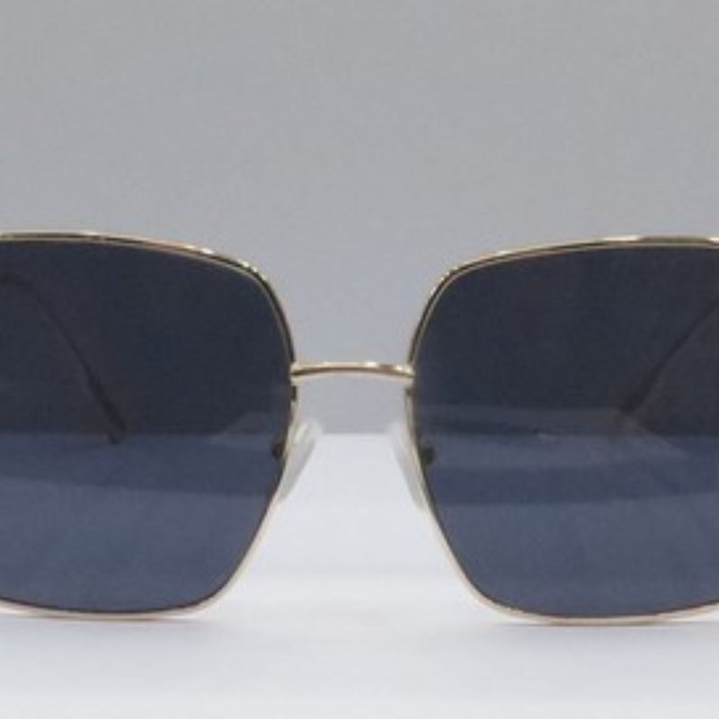 新品时尚墨镜大框方框太阳镜偏光镜韩版网红潮人高档黑色金属男女通用631822