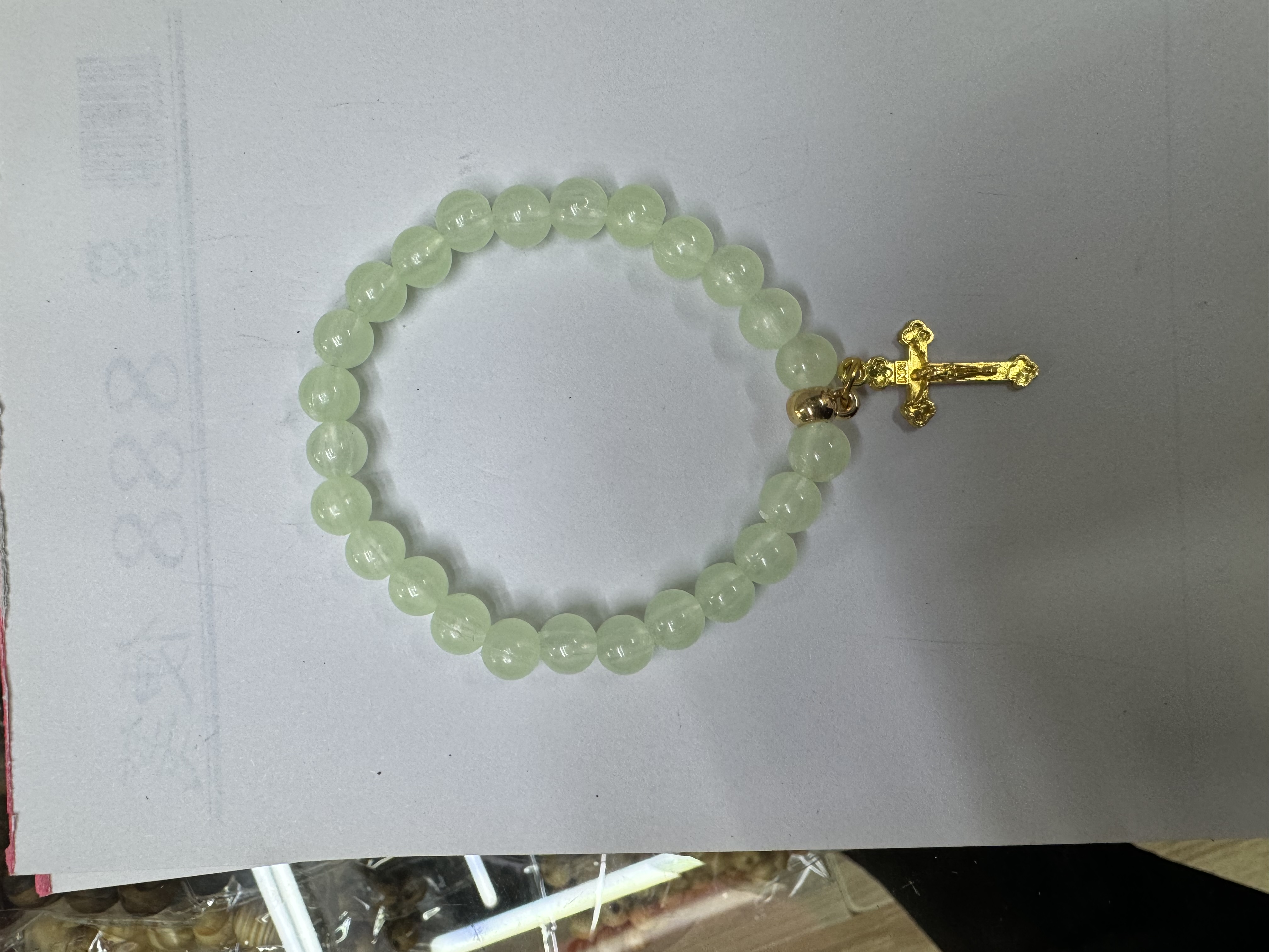 夜光手串 时尚手链 潮流爆款手串 精致手工饰品 男女通用款白底实物图