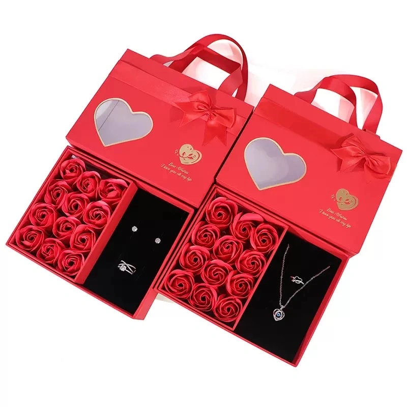 12 pull-out jewelry boxes, Valentine's Day gifts, Mother's Day gifts, gift boxes, packaging boxes detail image 2