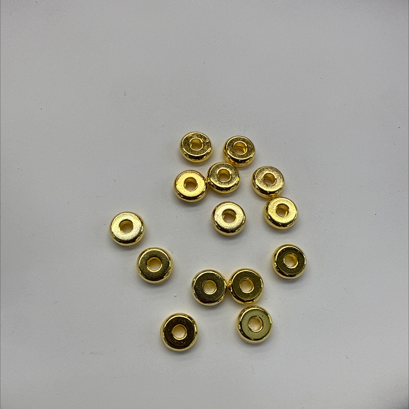 Golden bright DIY spacer beads Specification image