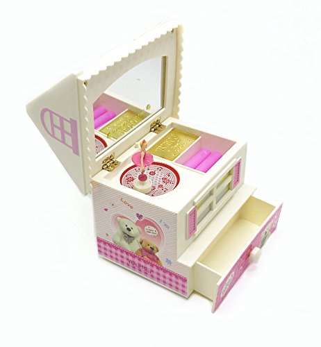 创意礼品工艺品可爱小屋造型卡通八音盒首饰盒