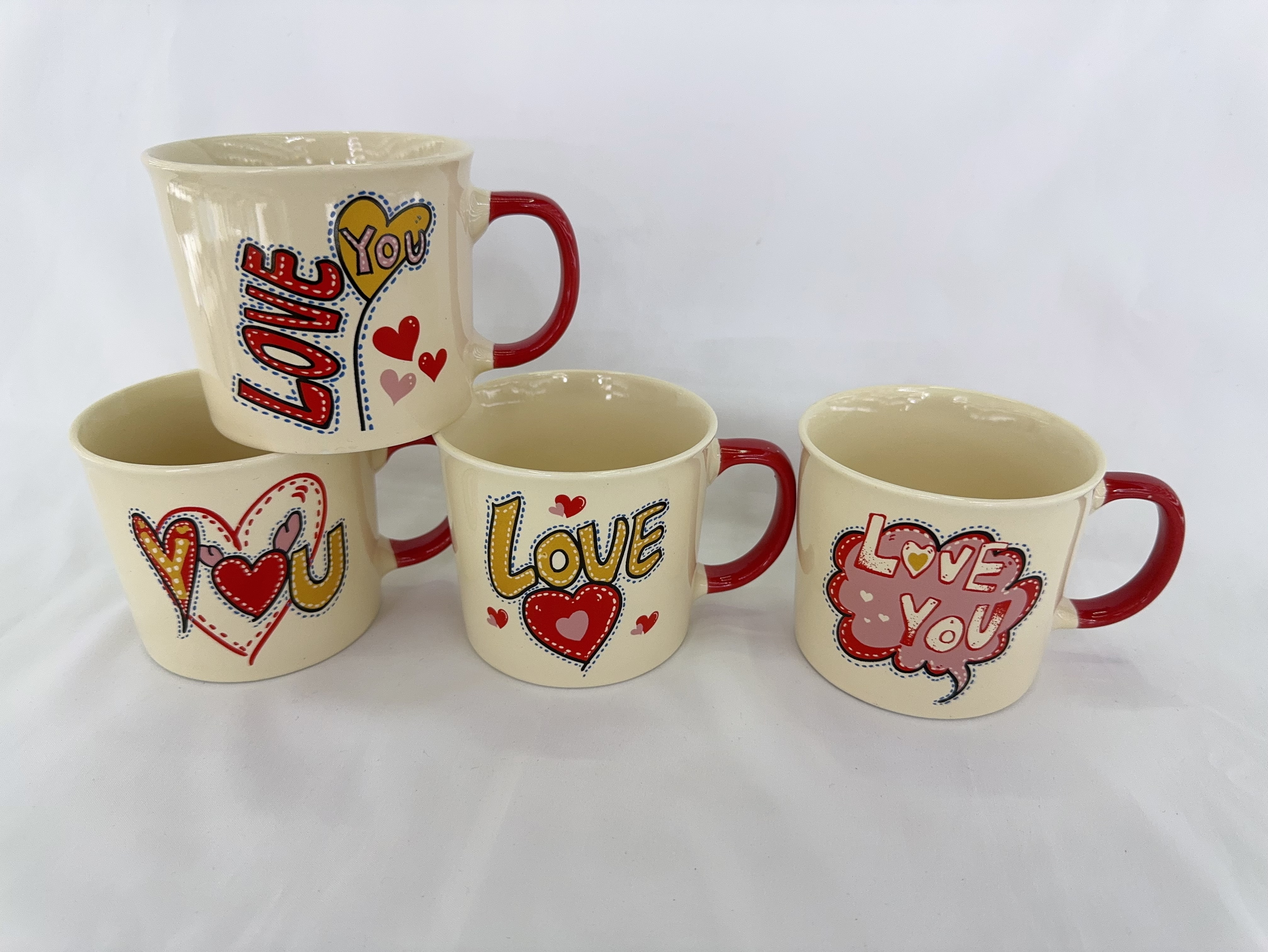 湖南省醴陵市色釉浮雕鼓形杯陶瓷杯202506 颜色混装有现货咖啡小杯