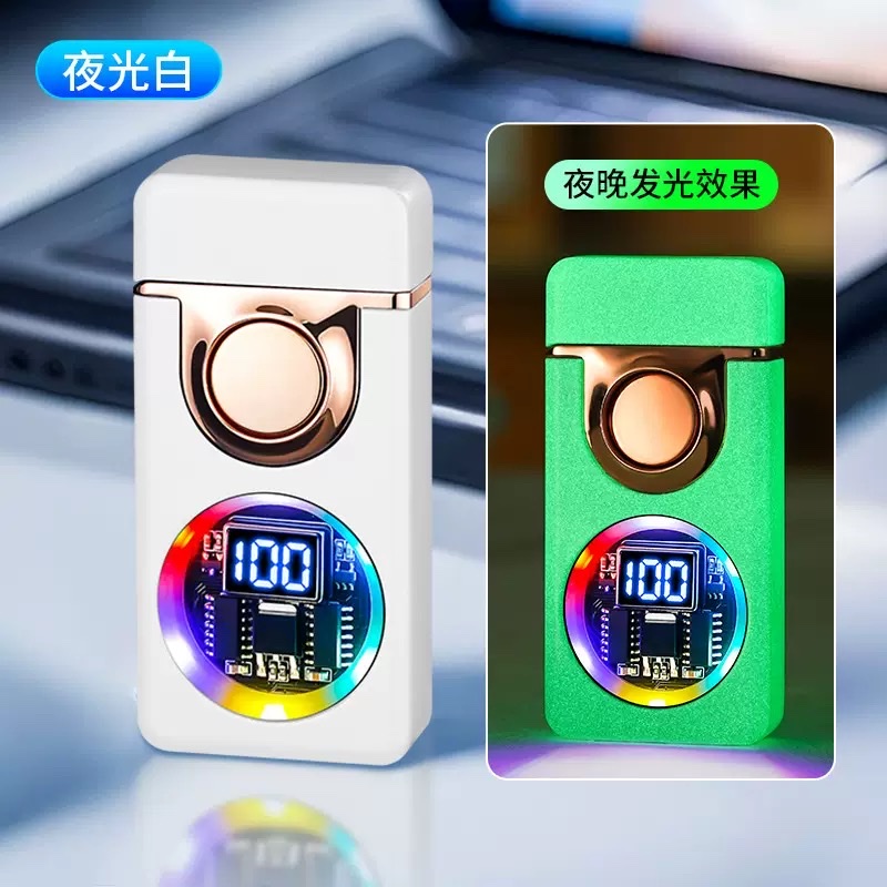 新款TH666声控打火机黑科技智能双火焰打火机多种点火点烟器批发打火机详情图6