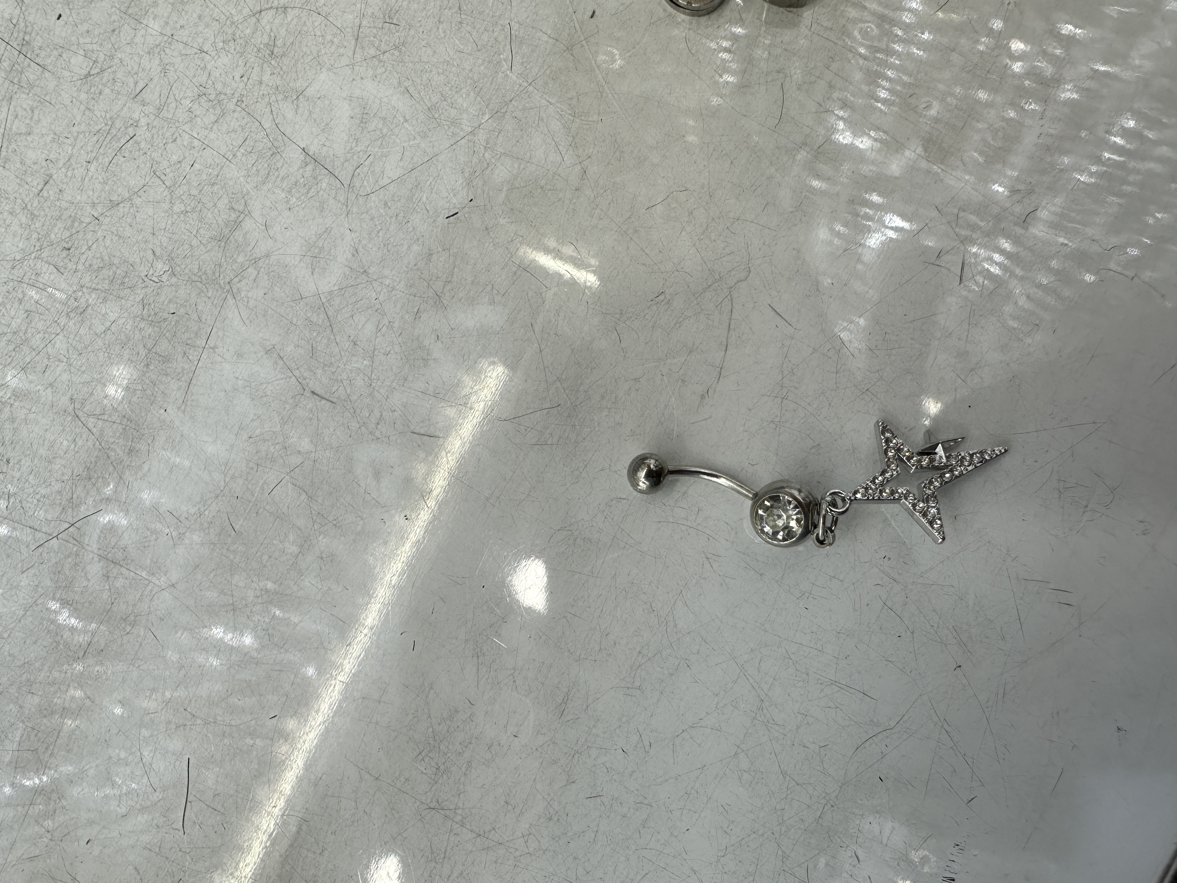 锆石四芒星吊坠耳钉无耳洞耳饰 时尚百搭轻便饰品 男女通用潮流设计饰品饰品详情图3