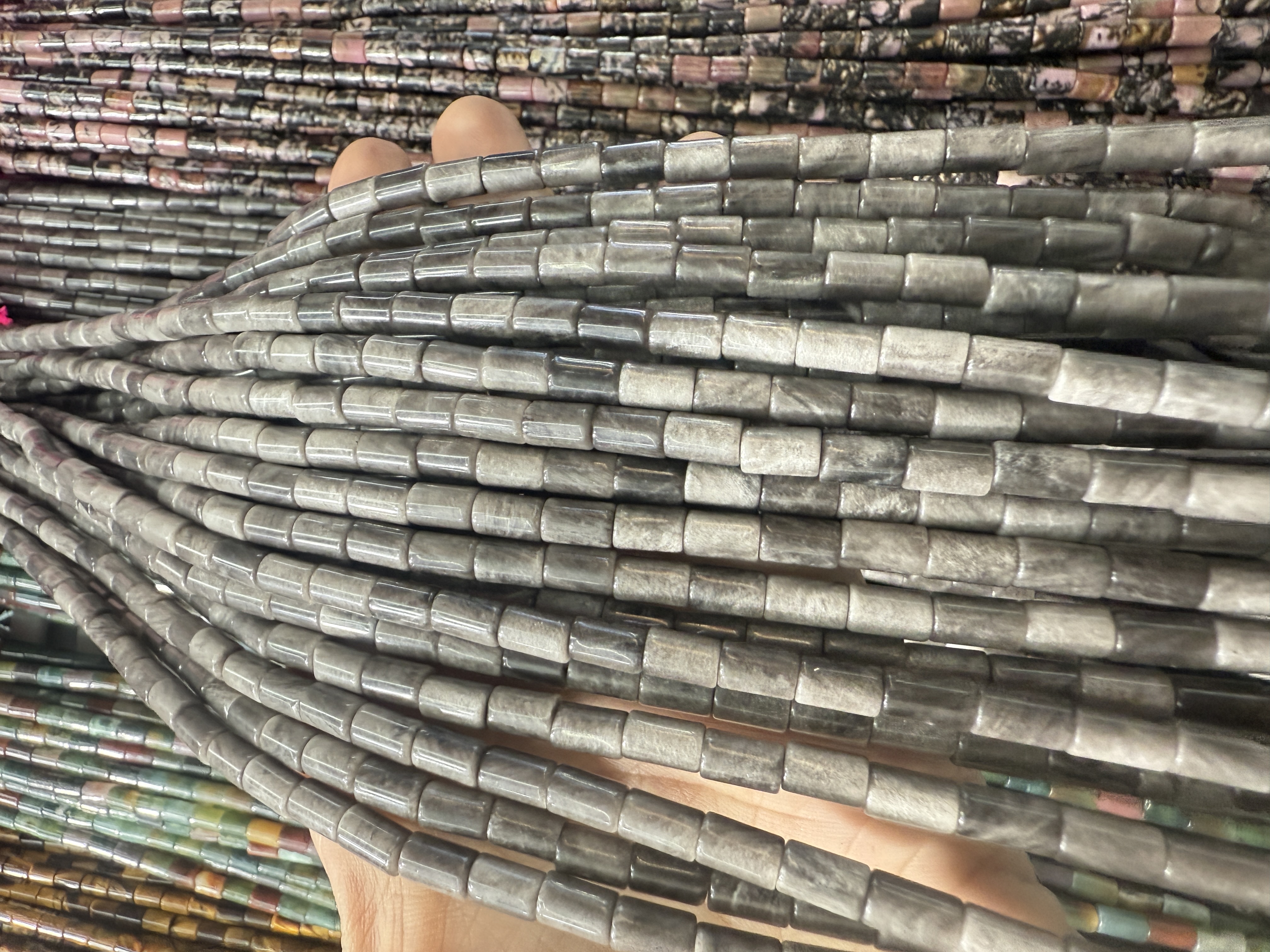 天然琉璃石珠子 串珠散珠 手工DIY手串珠子 饰品配件详情图2