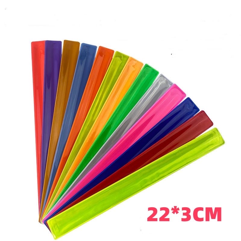 束裤带反光腕带骑行装备自行车反光绑腿啪啪圈反光手环夜跑绑腿带