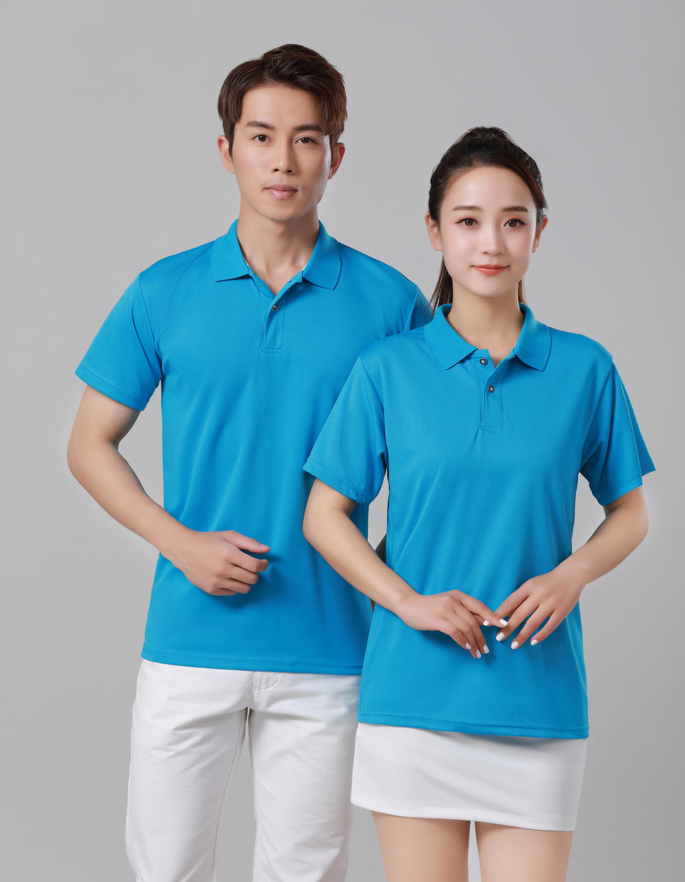 Customized FG2103 short-sleeved collared polo shirt advertising shirt, quick-drying, moisture-absorbing, sweat-wicking, drier and more comfortable Specification drawing