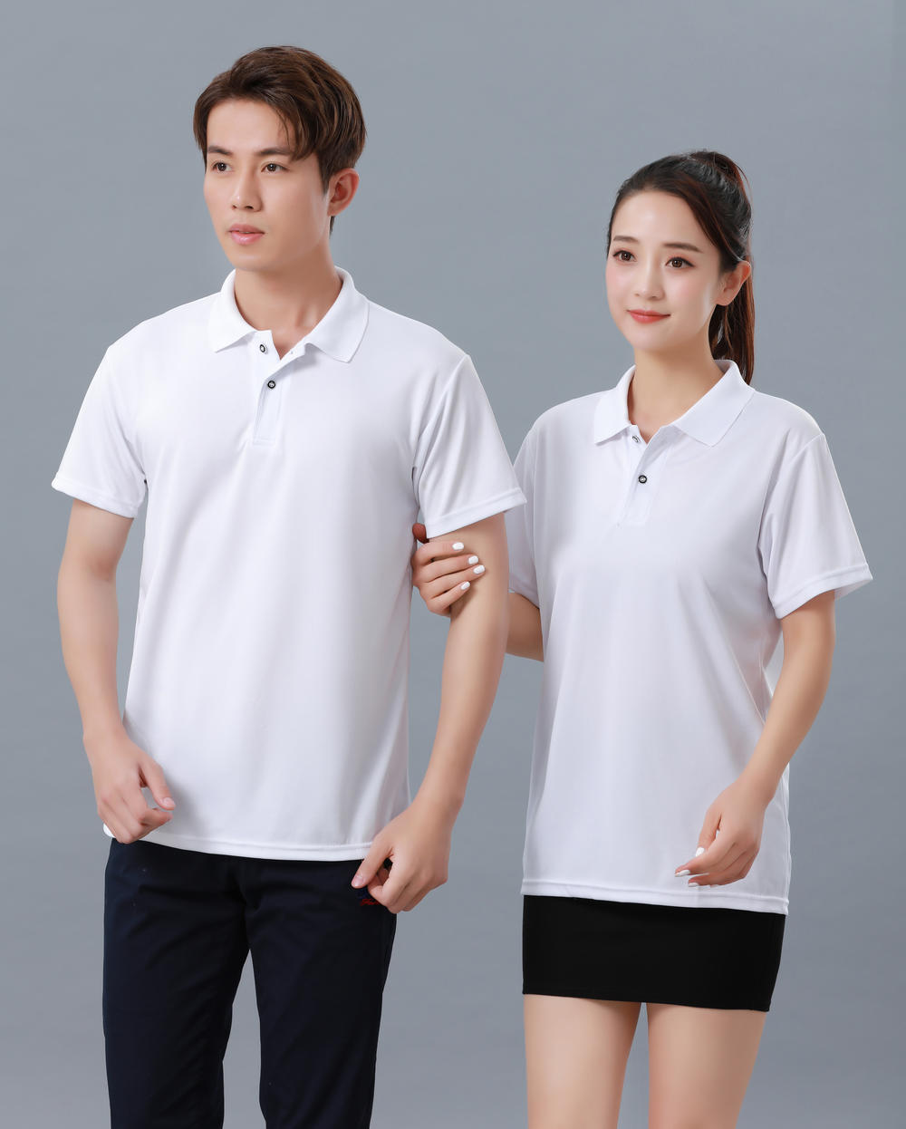 Customized FG2103 short-sleeved collared polo shirt advertising shirt, quick-drying, moisture-absorbing, sweat-wicking, drier and more comfortable full figure