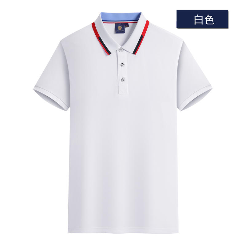 Customized A2108 Bora Tencel cotton color-blocking collar polo shirt advertising shirt, comfortable, well-fitting, neat and stylish. Customizable work clothes logo available Specification drawing