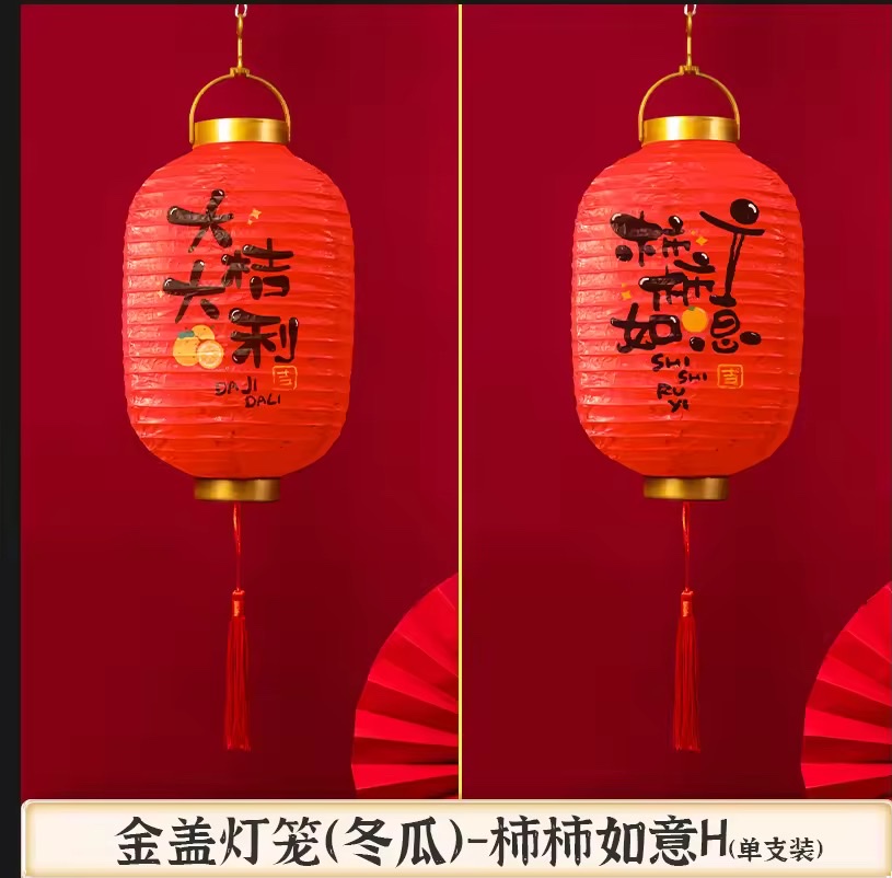 LED红灯笼古风工艺品灯笼喜庆装饰小灯笼春节年货挂饰创意家居