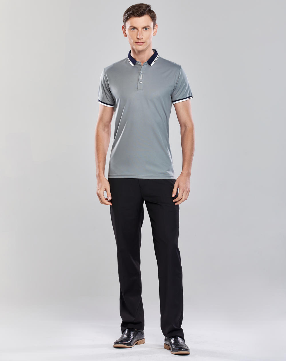Customized FG fashion small-collar milk silk Polo shirts, advertising shirts, work uniforms, factory uniforms, cross-border customized T-shirts, POLO 202A Specification drawing